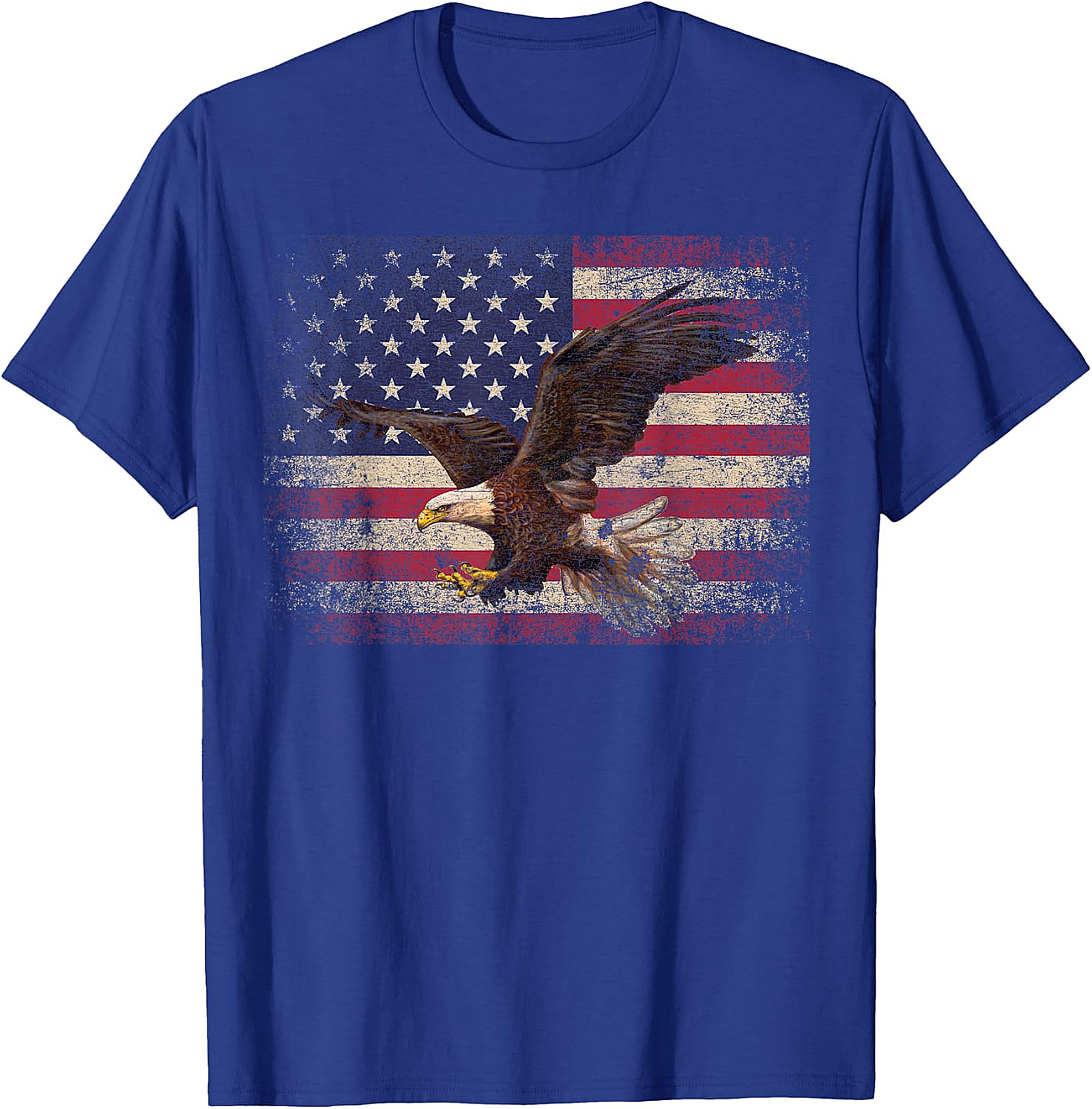  Distressed American Flag Eagle T-Shirt | Patriotic Apparel