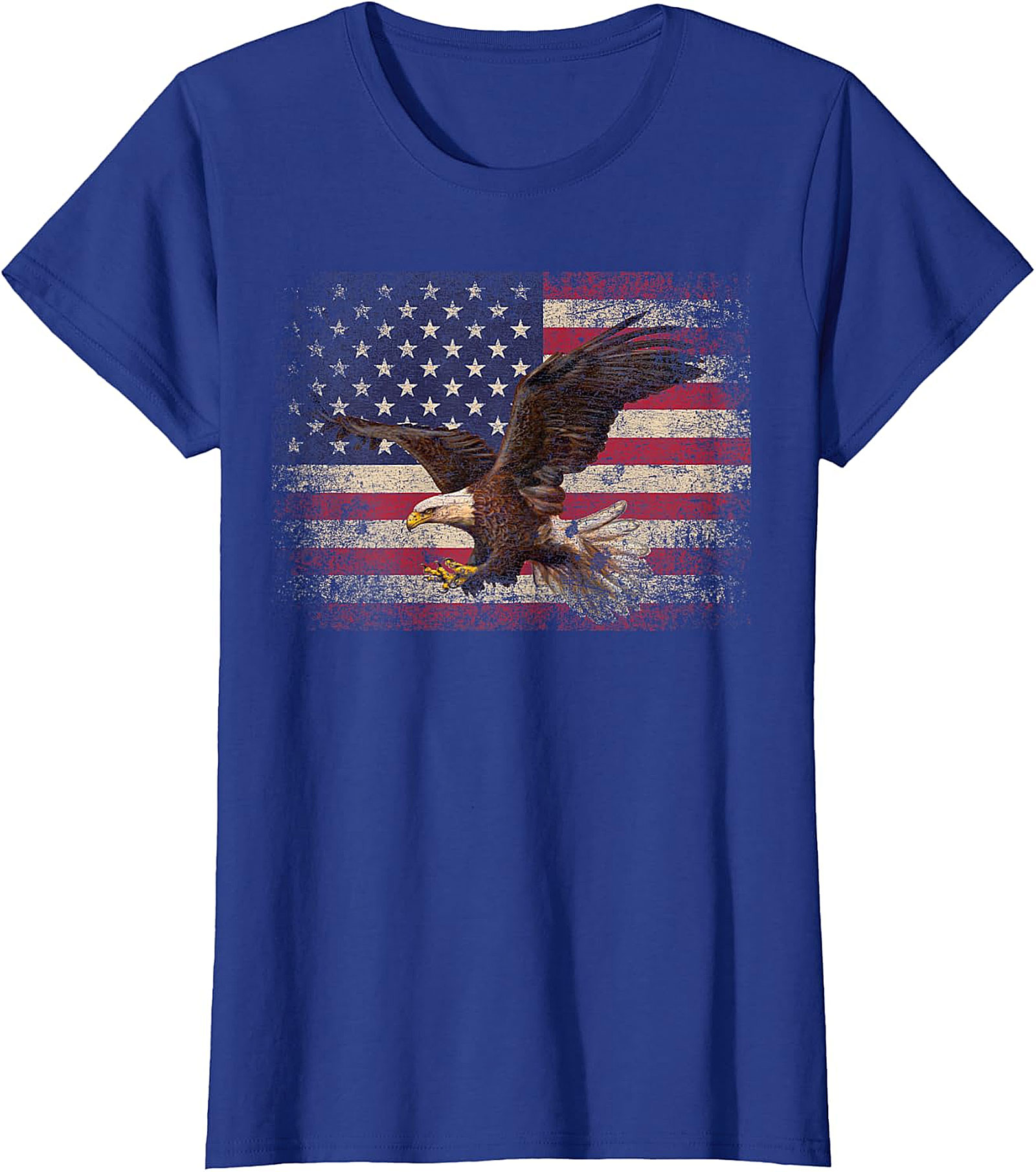  Distressed American Flag Eagle T-Shirt | Patriotic Apparel