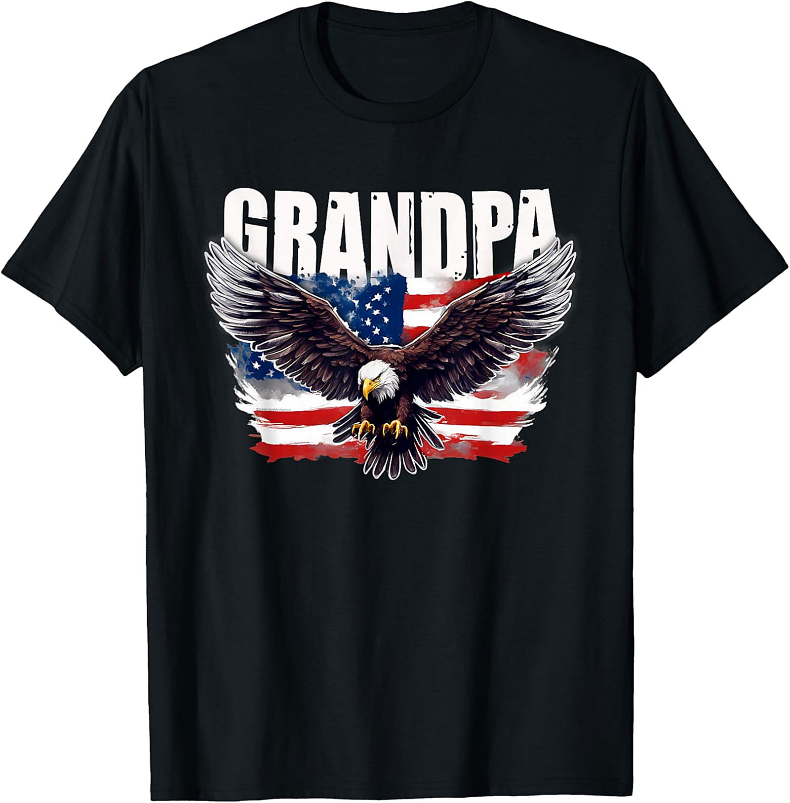 Dad Papa Veteran T-Shirt | Patriotic US Flag Military Tee