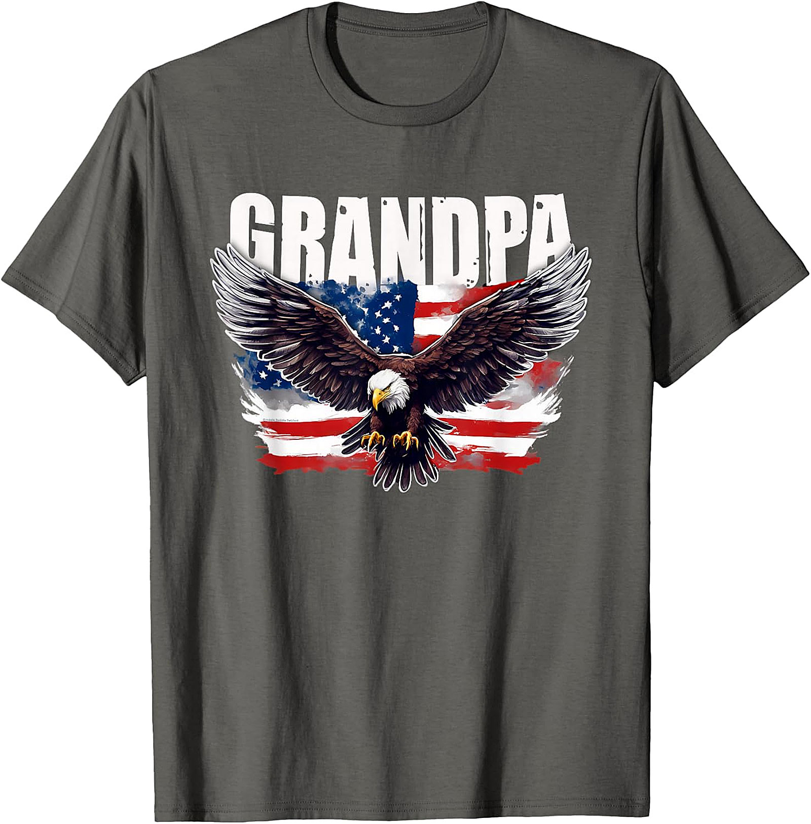 Dad Papa Veteran T-Shirt | Patriotic US Flag Military Tee