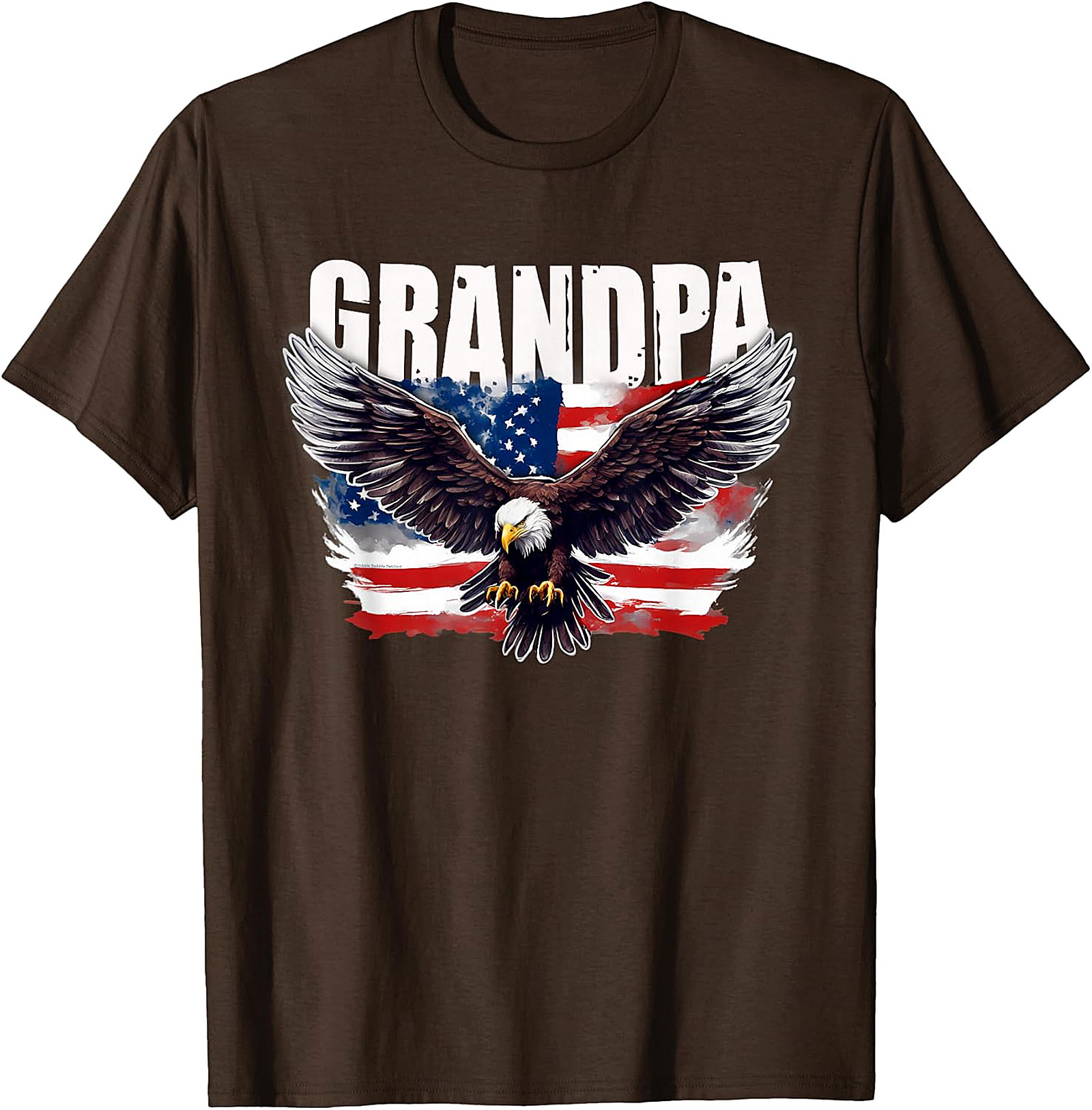 Dad Papa Veteran T-Shirt | Patriotic US Flag Military Tee