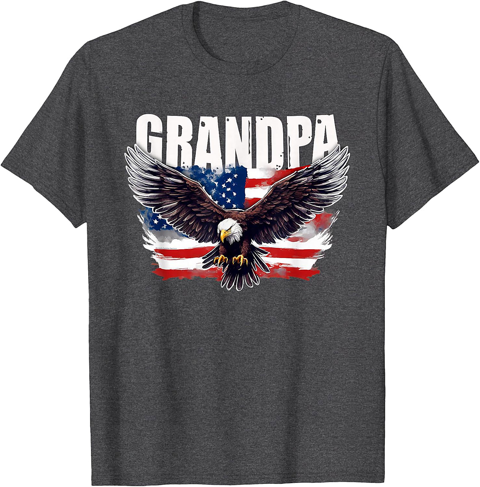 Dad Papa Veteran T-Shirt | Patriotic US Flag Military Tee