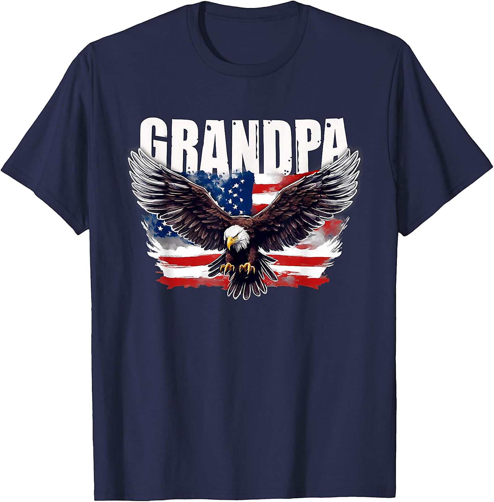 Dad Papa Veteran T-Shirt | Patriotic US Flag Military Tee