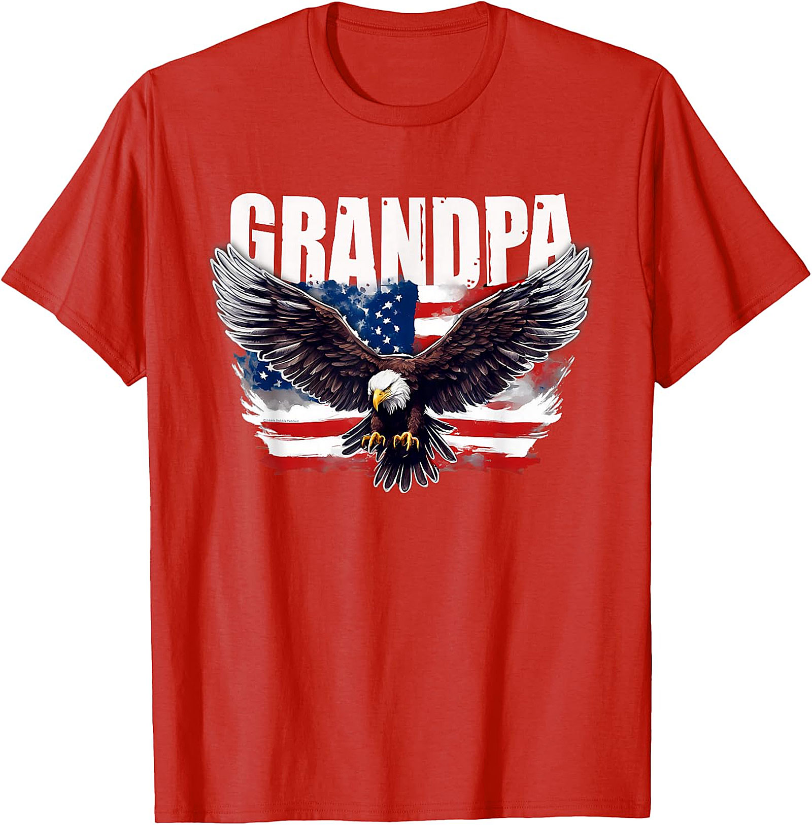 Dad Papa Veteran T-Shirt | Patriotic US Flag Military Tee