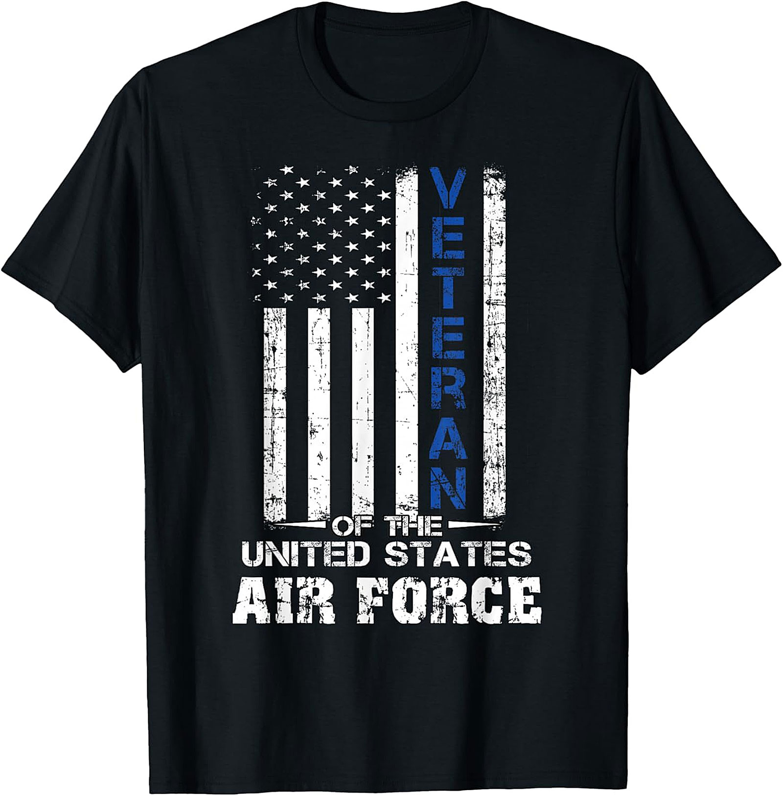 U.S. Air Force Veteran Distressed Flag T-Shirt | Honor Service