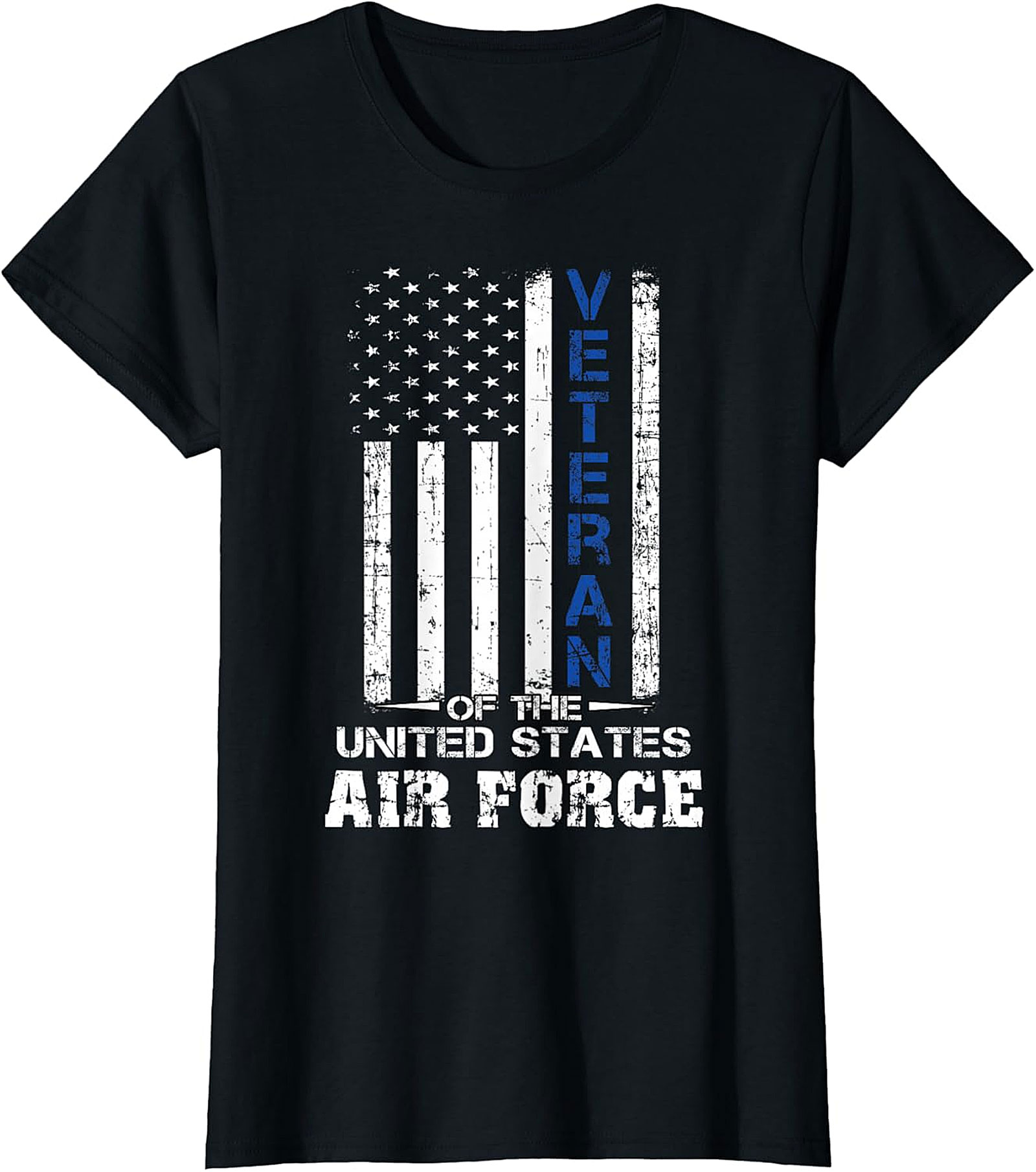 U.S. Air Force Veteran Distressed Flag T-Shirt | Honor Service