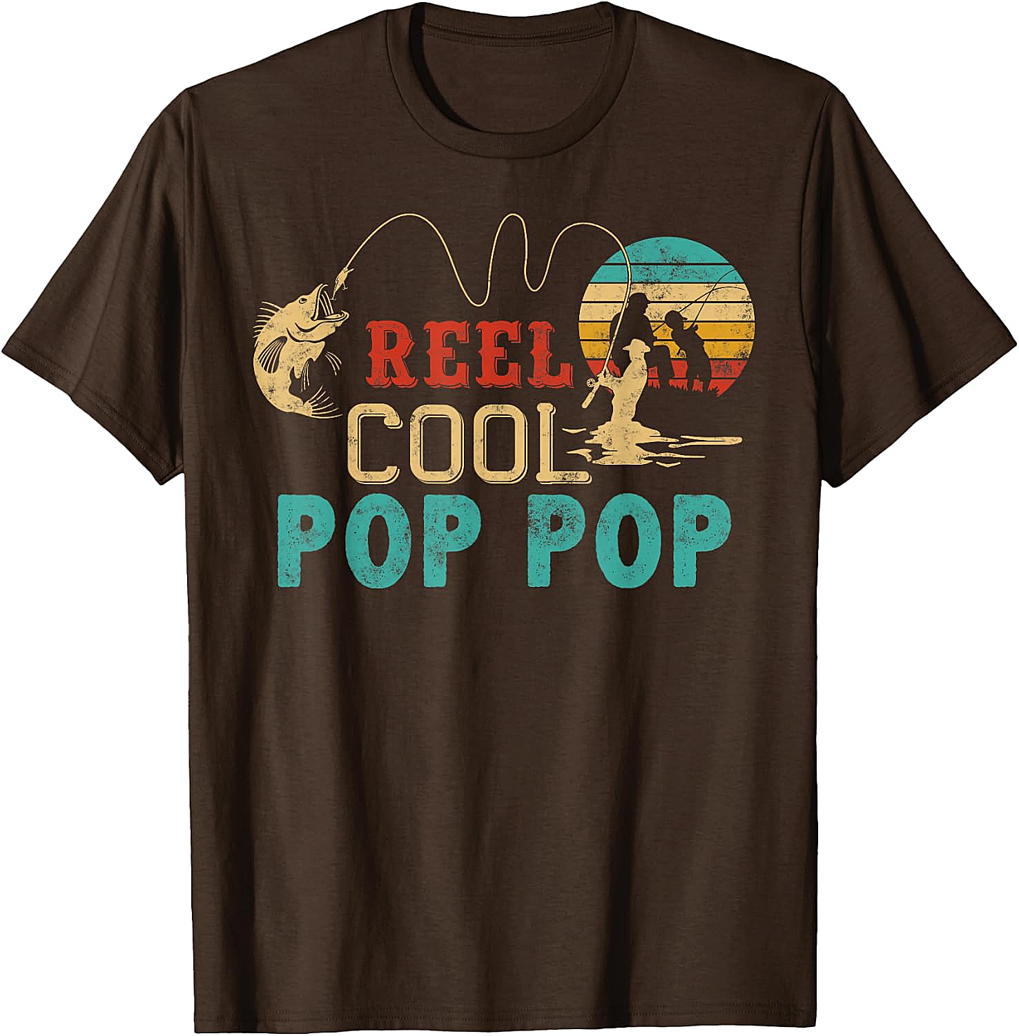 Fishing Reel Cool Pop Pop T-Shirt - Best Fisherman Gift