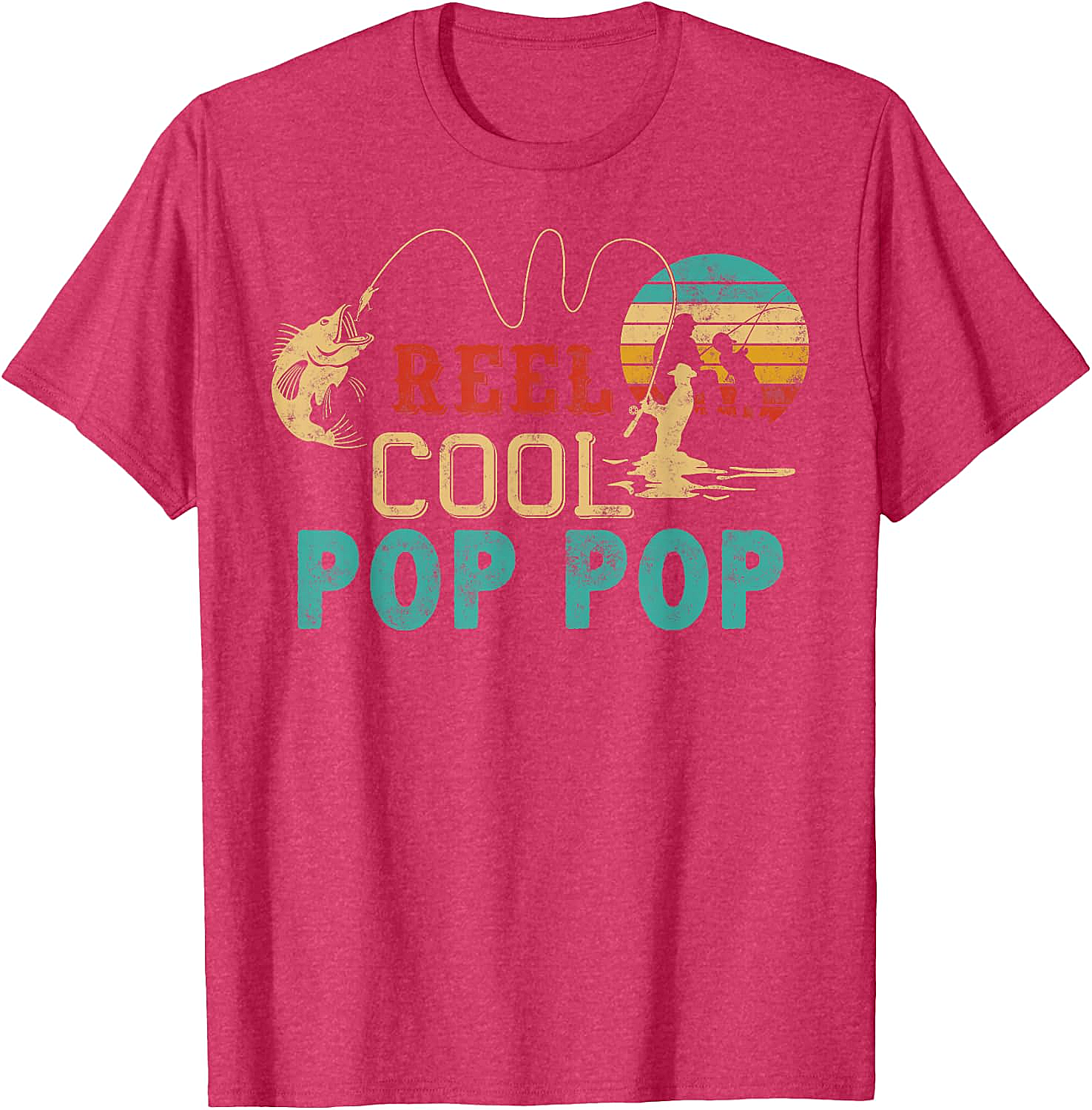 Fishing Reel Cool Pop Pop T-Shirt - Best Fisherman Gift