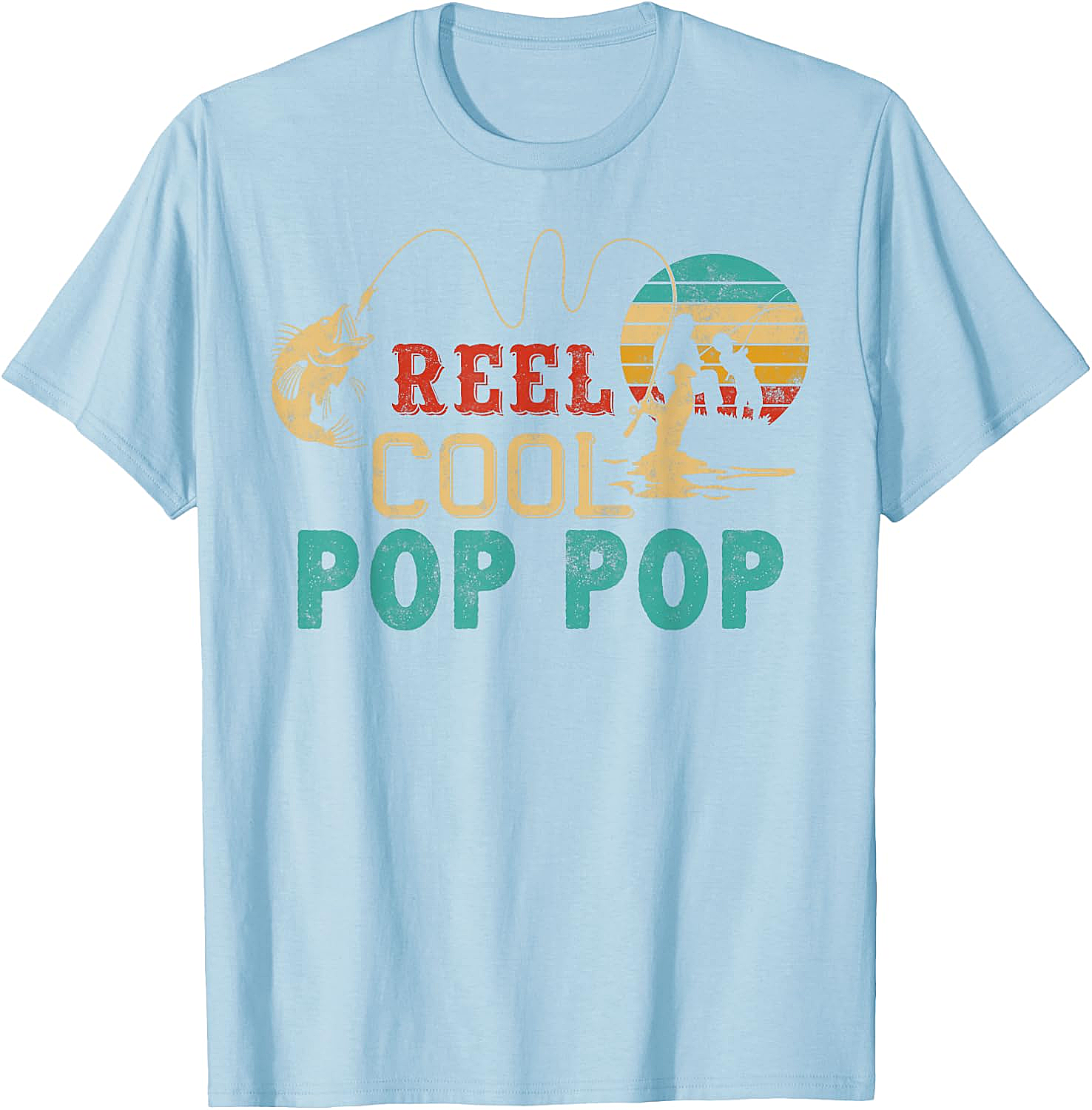 Fishing Reel Cool Pop Pop T-Shirt - Best Fisherman Gift