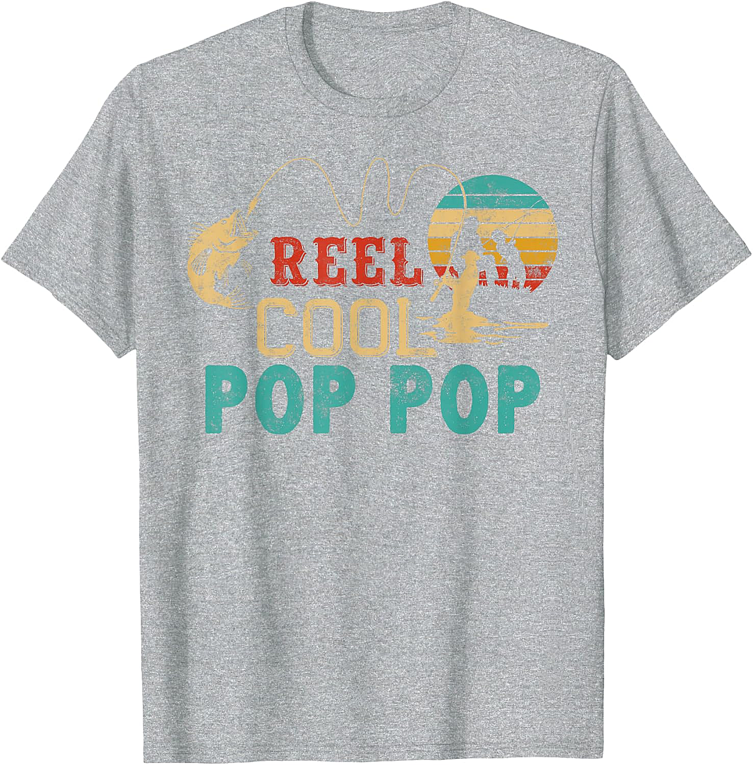 Fishing Reel Cool Pop Pop T-Shirt - Best Fisherman Gift
