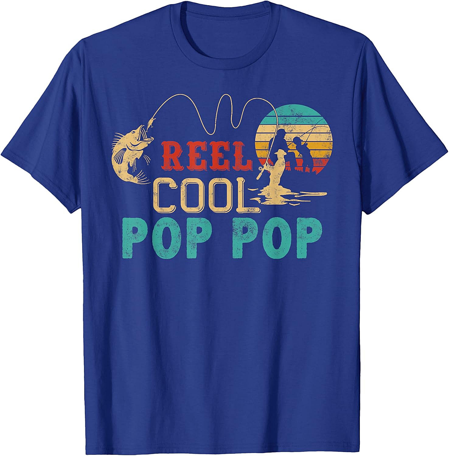 Fishing Reel Cool Pop Pop T-Shirt - Best Fisherman Gift