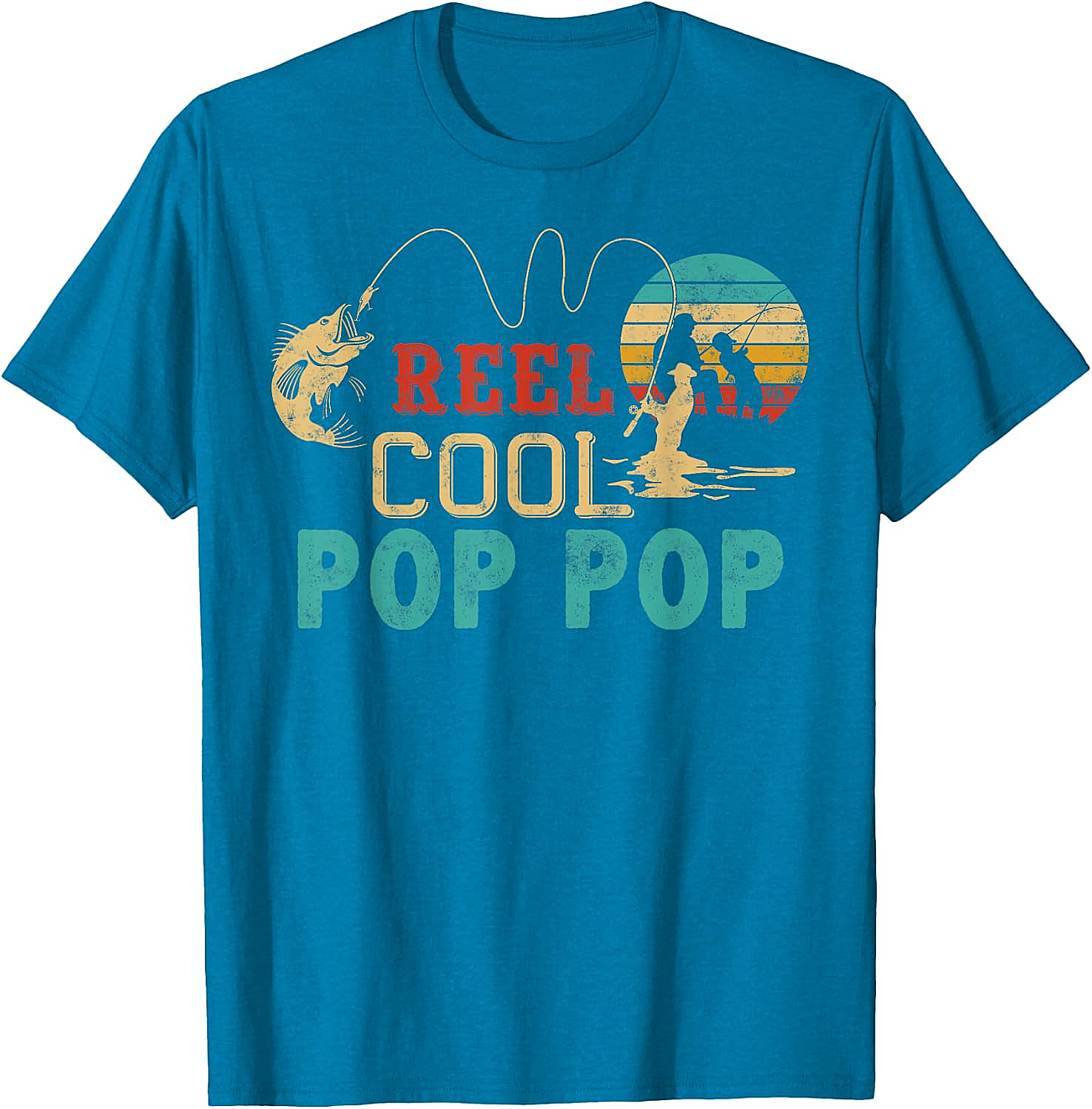 Fishing Reel Cool Pop Pop T-Shirt - Best Fisherman Gift