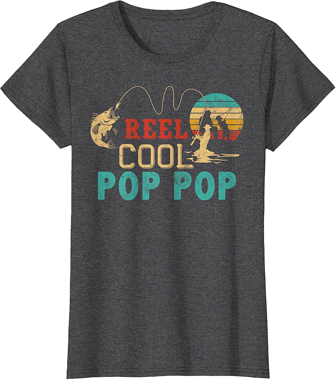 Fishing Reel Cool Pop Pop T-Shirt - Best Fisherman Gift