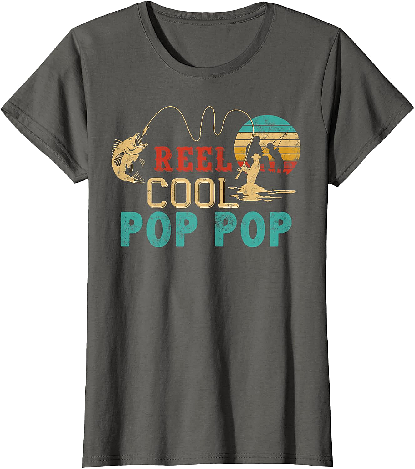Fishing Reel Cool Pop Pop T-Shirt - Best Fisherman Gift