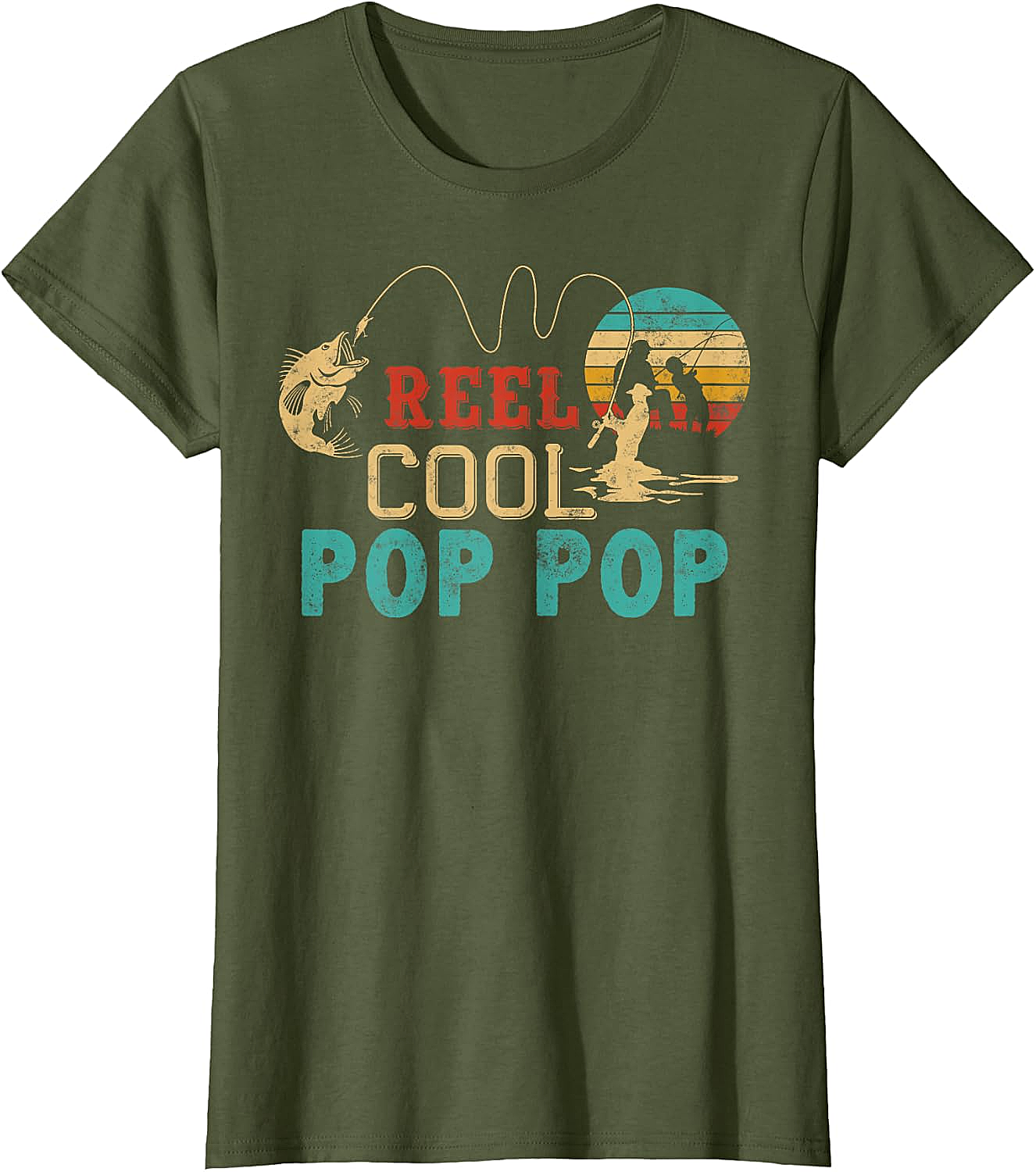 Fishing Reel Cool Pop Pop T-Shirt - Best Fisherman Gift