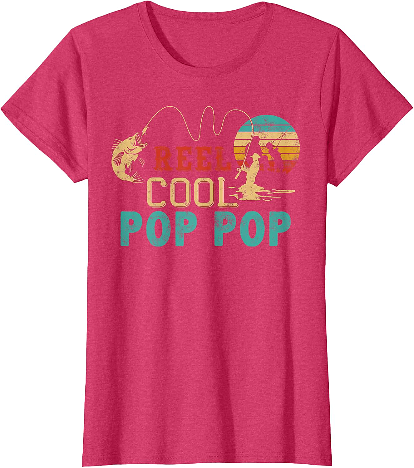 Fishing Reel Cool Pop Pop T-Shirt - Best Fisherman Gift
