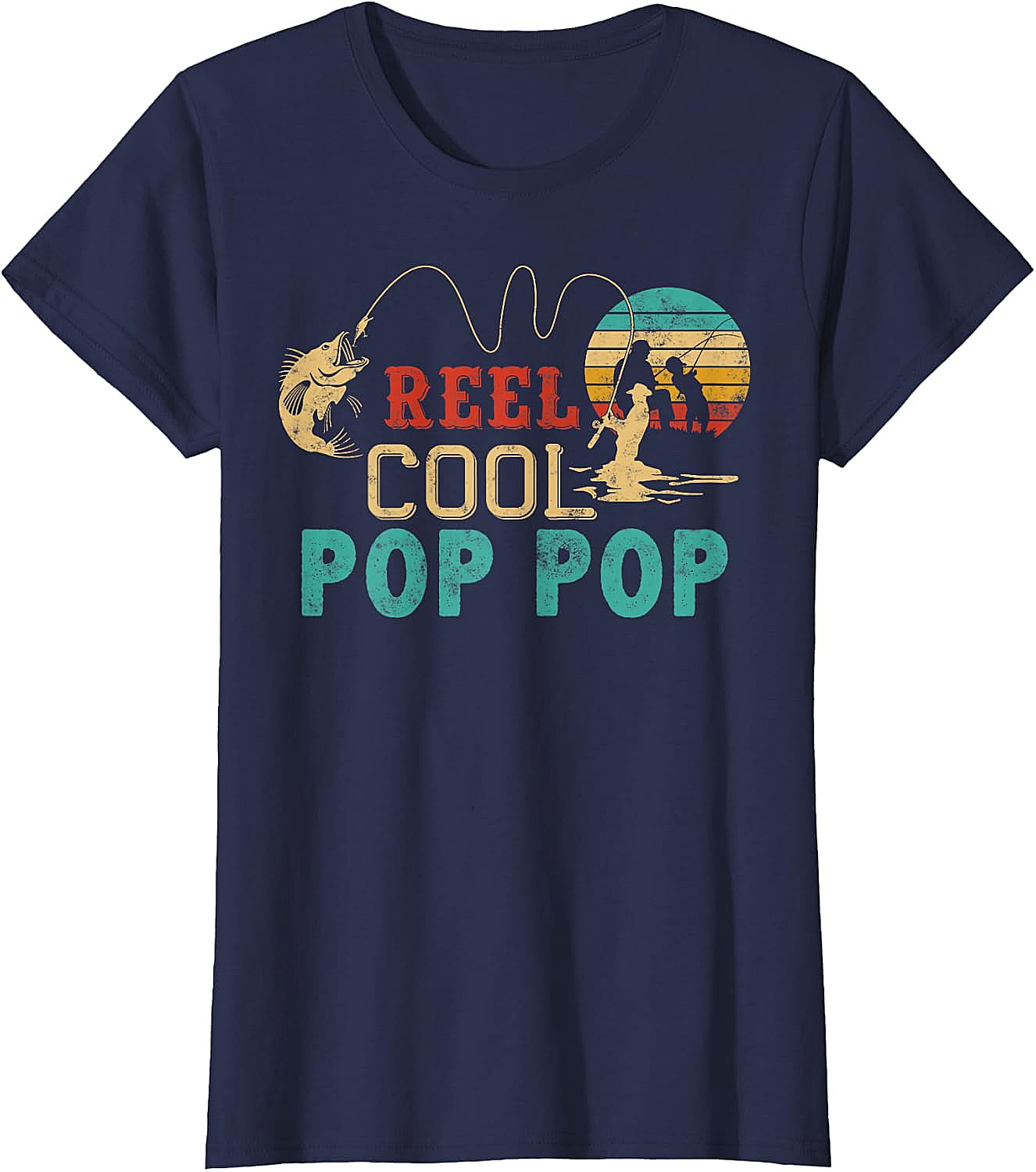 Fishing Reel Cool Pop Pop T-Shirt - Best Fisherman Gift