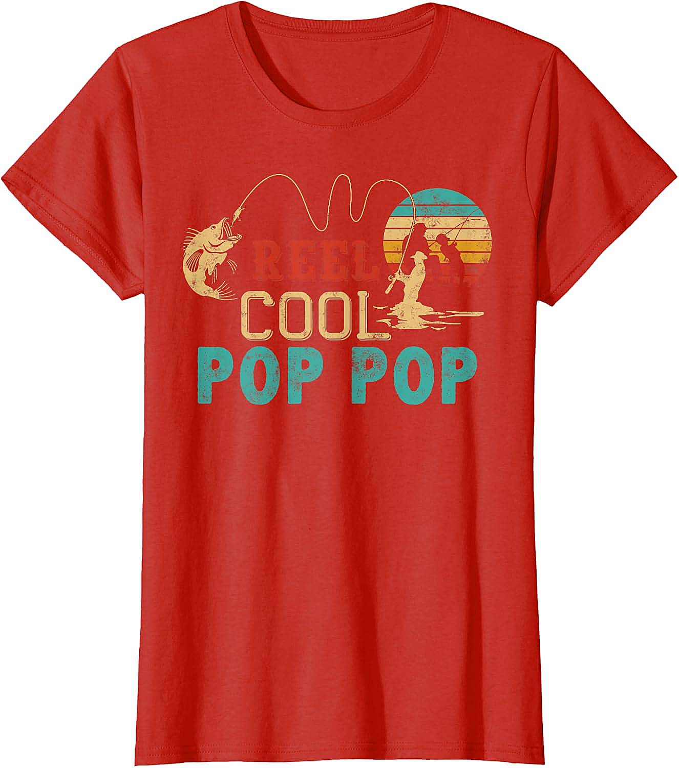 Fishing Reel Cool Pop Pop T-Shirt - Best Fisherman Gift