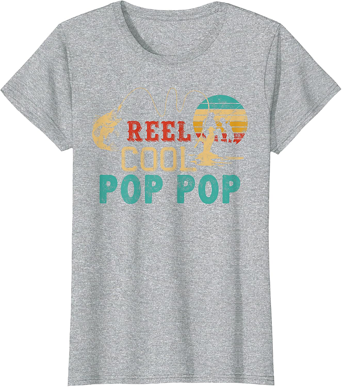 Fishing Reel Cool Pop Pop T-Shirt - Best Fisherman Gift