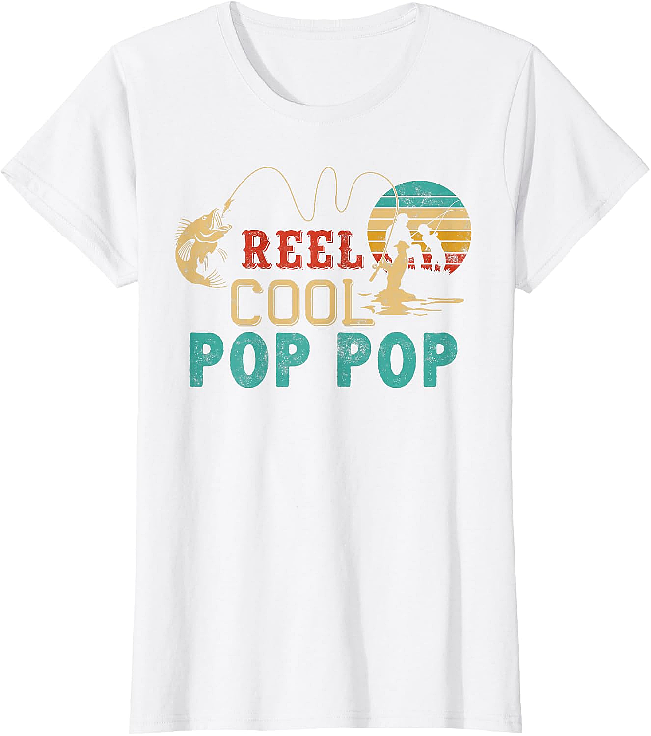 Fishing Reel Cool Pop Pop T-Shirt - Best Fisherman Gift