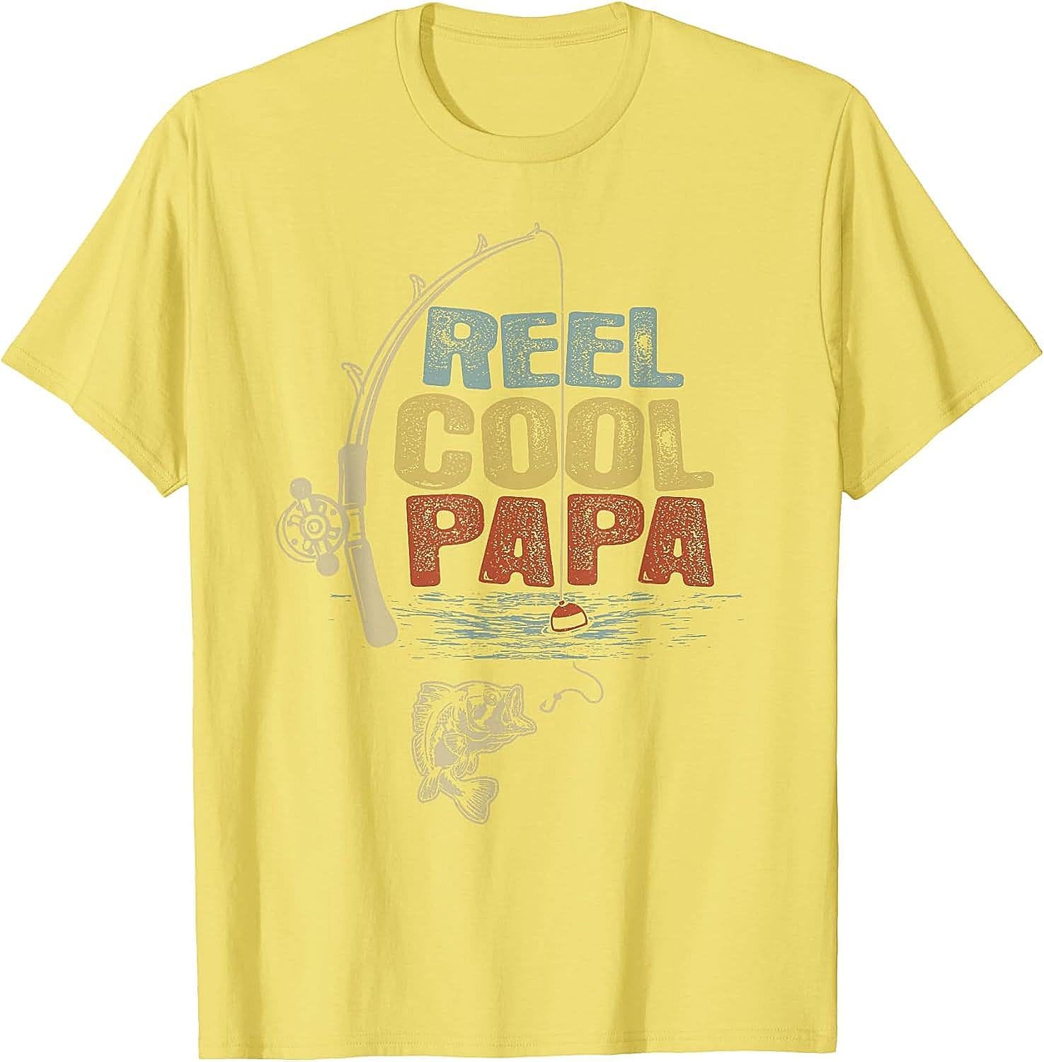 Funny Fisherman Vintage Reel Cool Papa T-Shirt