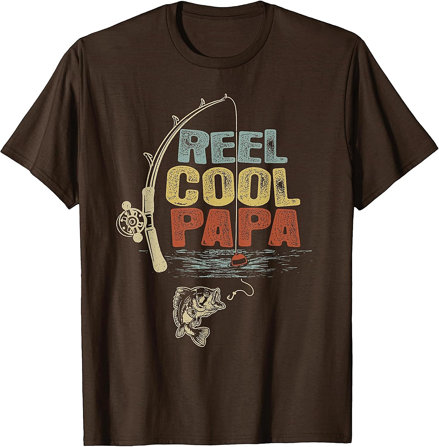 Funny Fisherman Vintage Reel Cool Papa T-Shirt