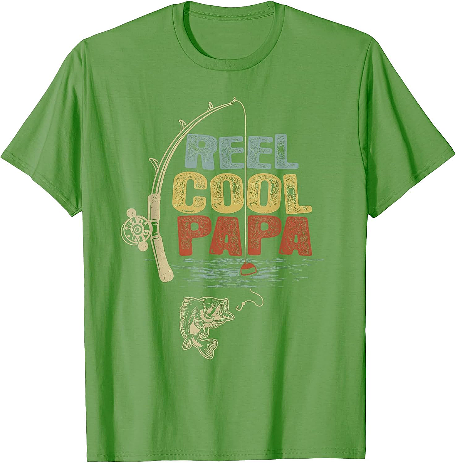 Funny Fisherman Vintage Reel Cool Papa T-Shirt