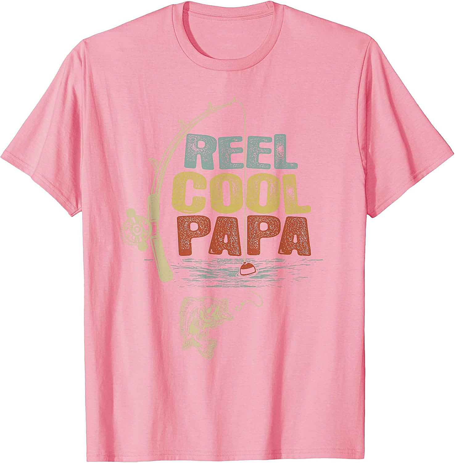 Funny Fisherman Vintage Reel Cool Papa T-Shirt