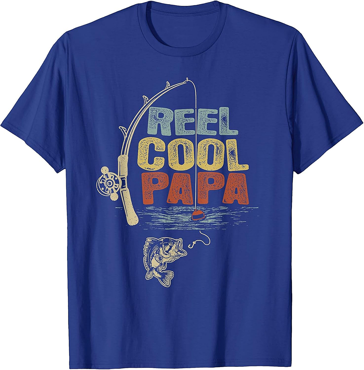 Funny Fisherman Vintage Reel Cool Papa T-Shirt