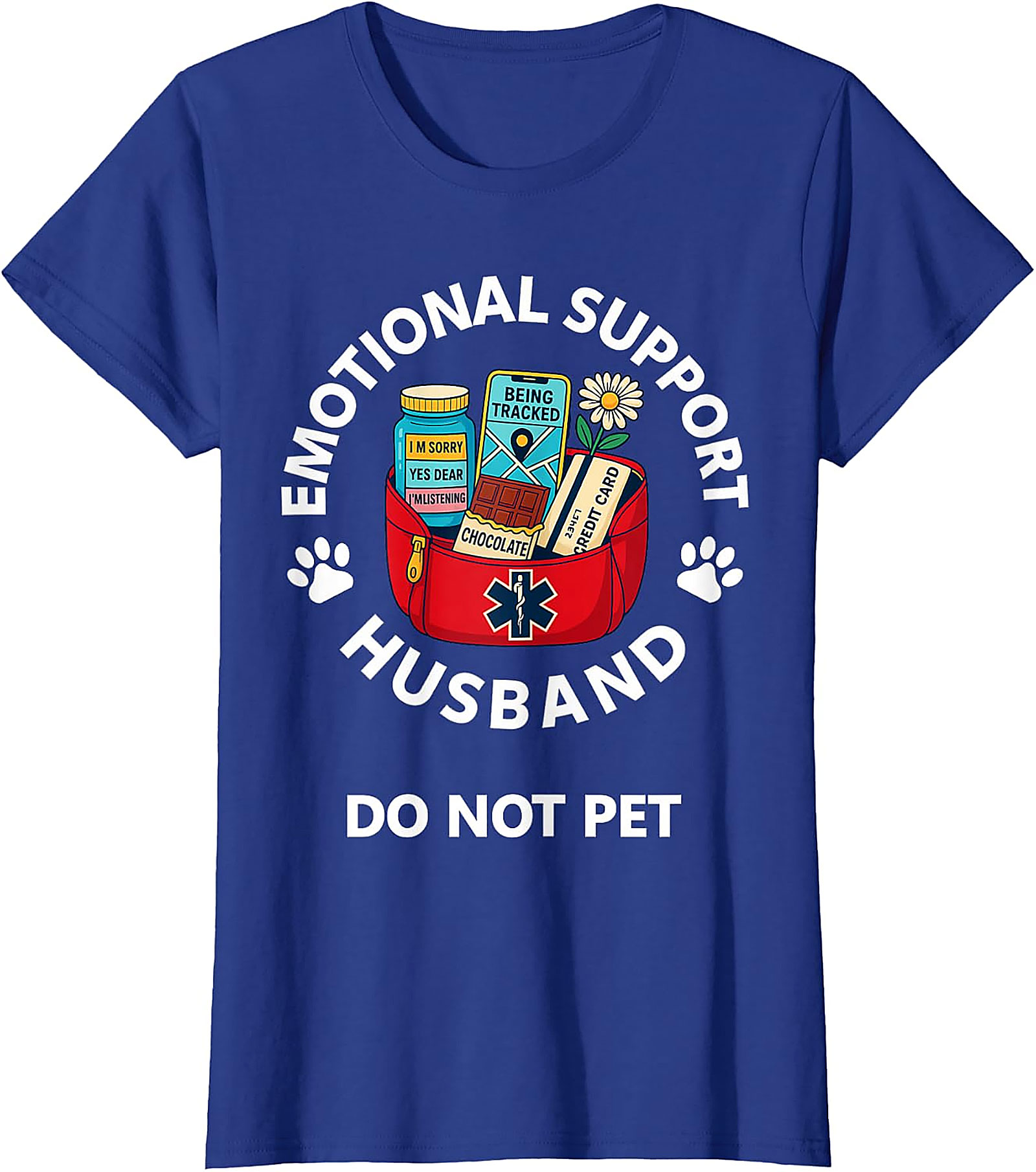 Funny Emotional Support Husband T-Shirt | Husband Gift Tee