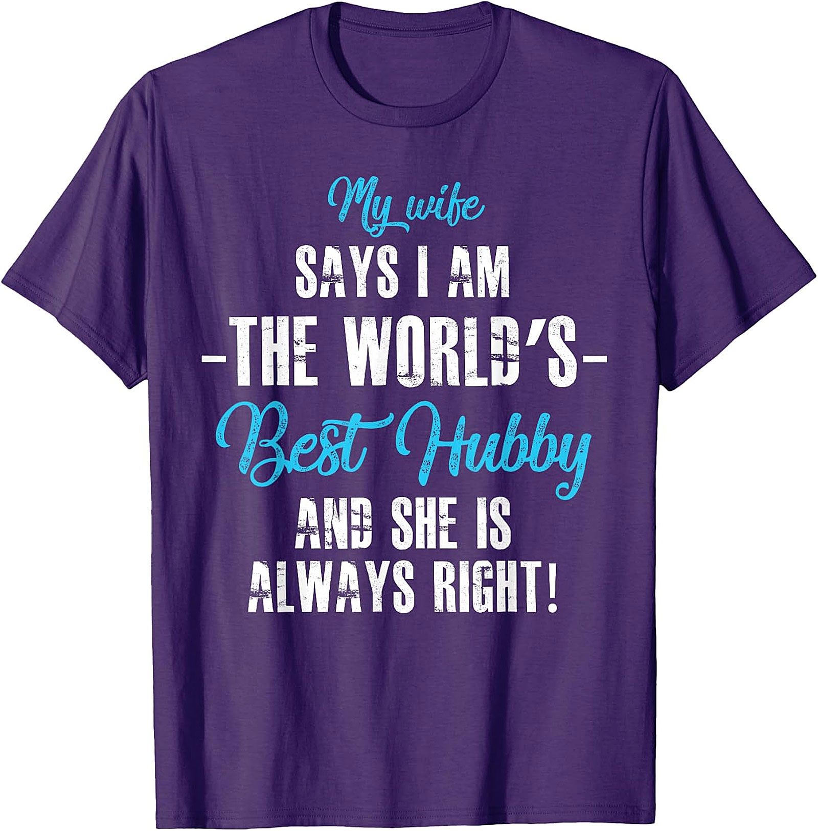 World's Best Hubby T-Shirt | Funny Husband Gift Tee