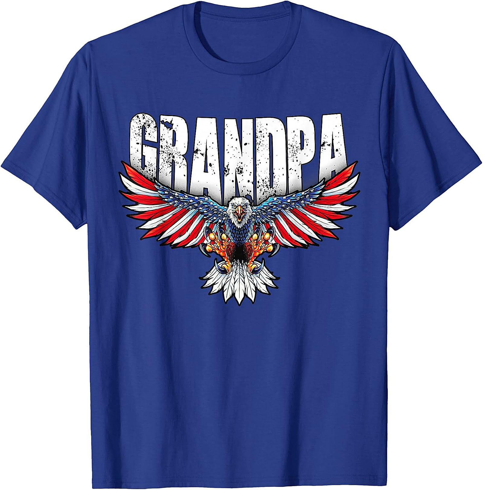 Grandpa American Flag Eagle Patriotic T-Shirt | Gift for Grandpa