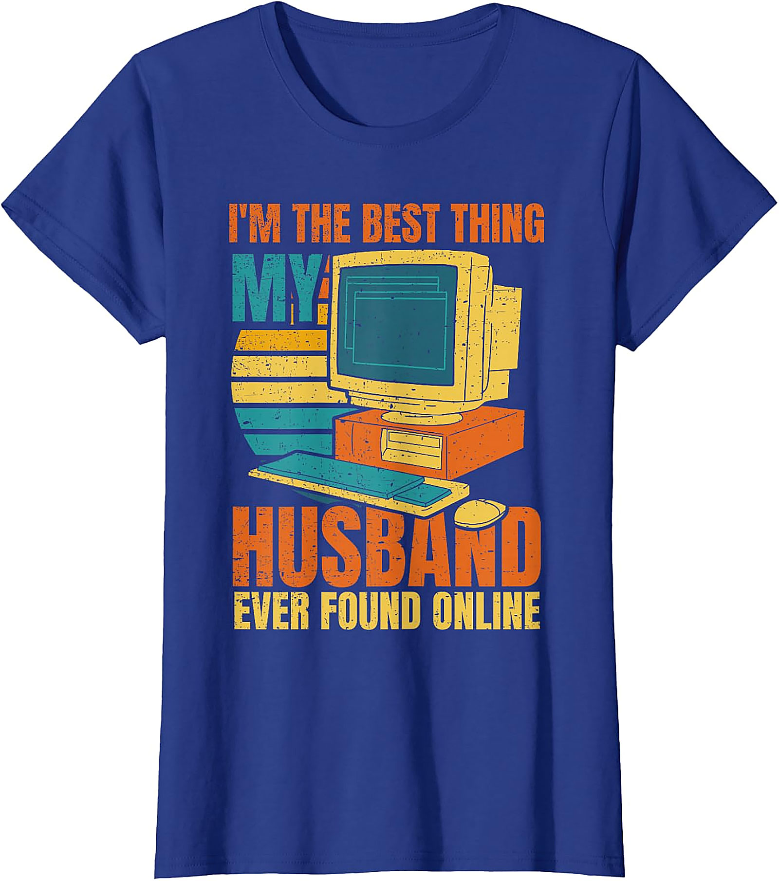 Funny "Found Online" Husband T-Shirt | Retro Computer Graphic Tee