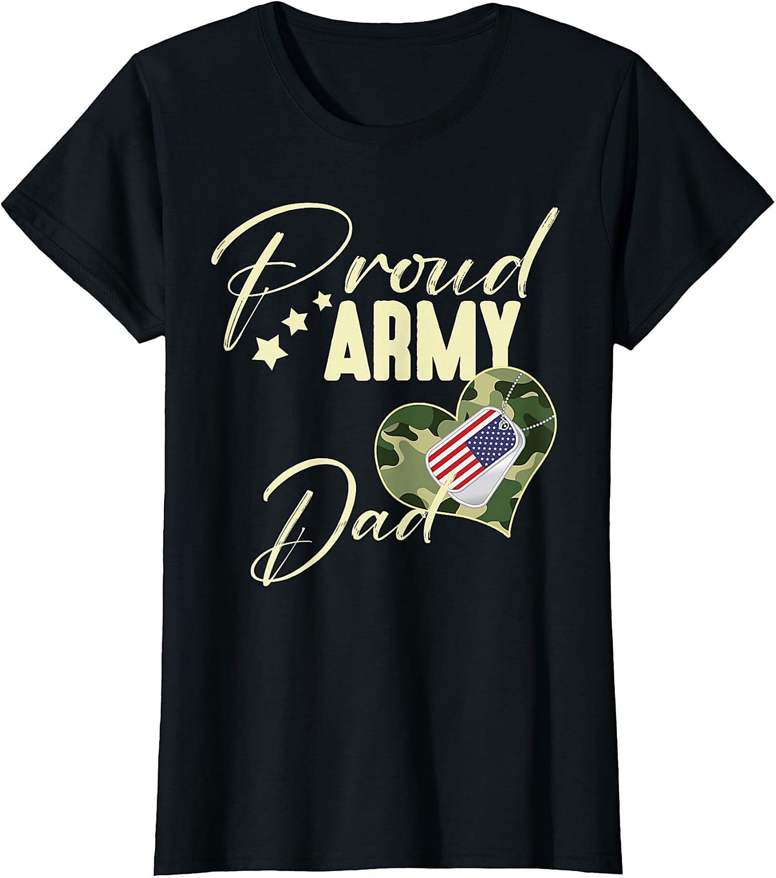 Proud Army Dad T-Shirt | Patriotic Military Family Gift