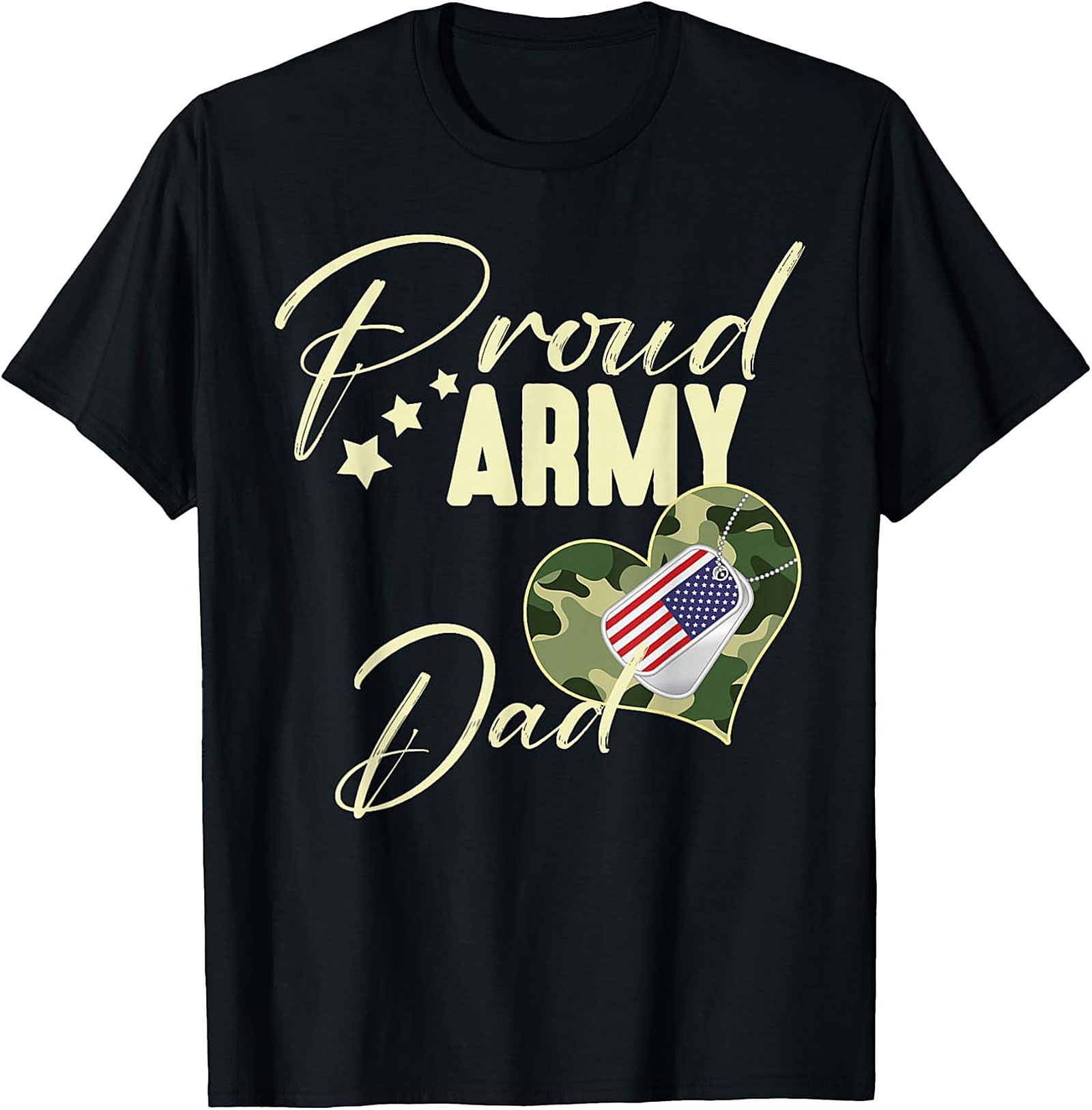 Proud Army Dad T-Shirt | Patriotic Military Family Gift