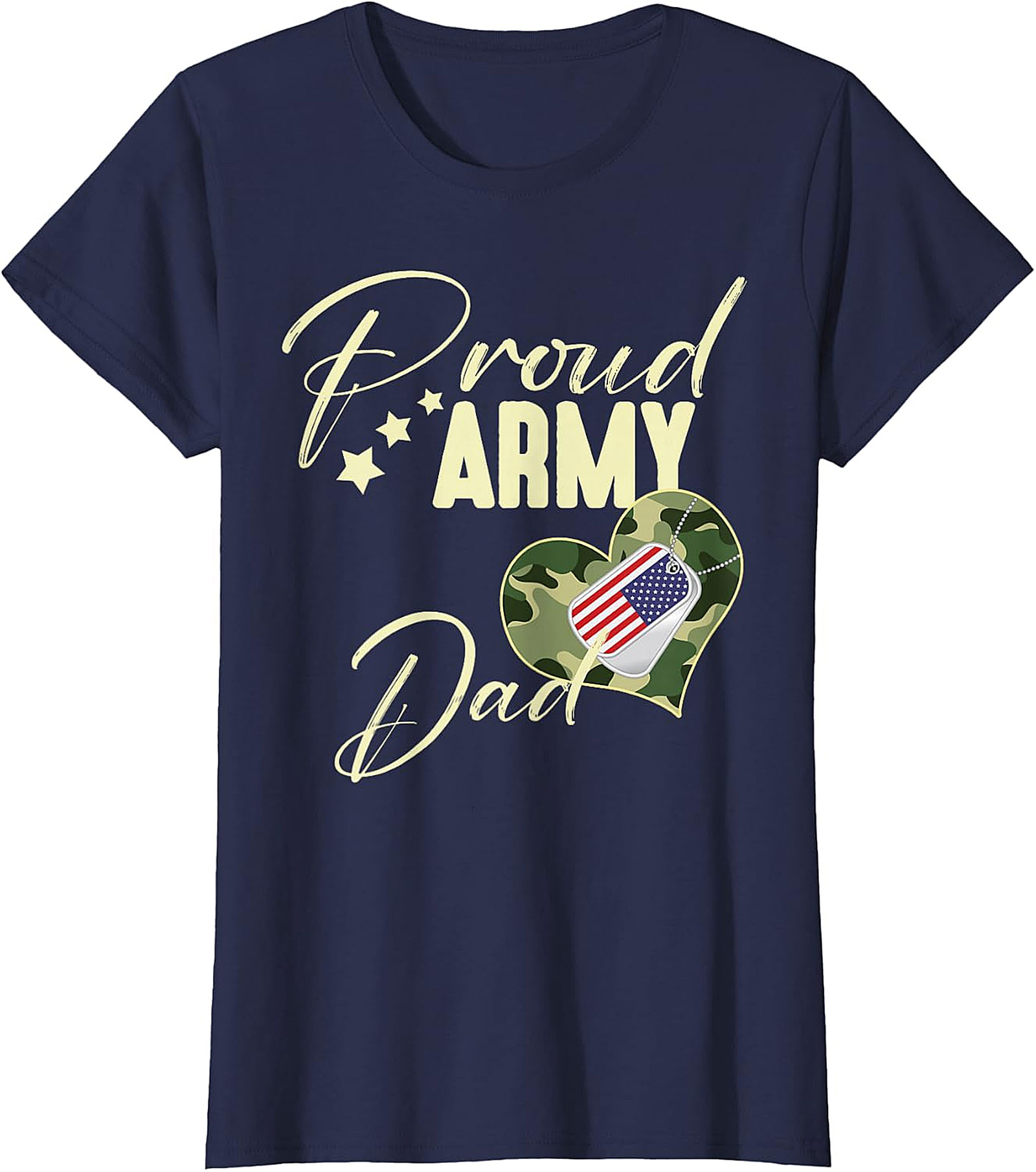 Proud Army Dad T-Shirt | Patriotic Military Family Gift