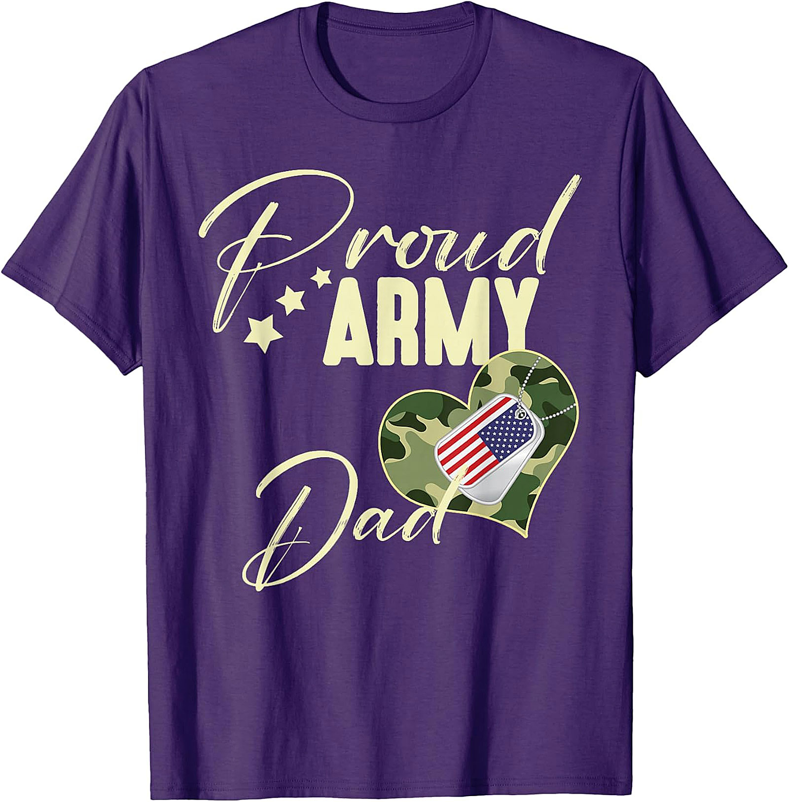 Proud Army Dad T-Shirt | Patriotic Military Family Gift