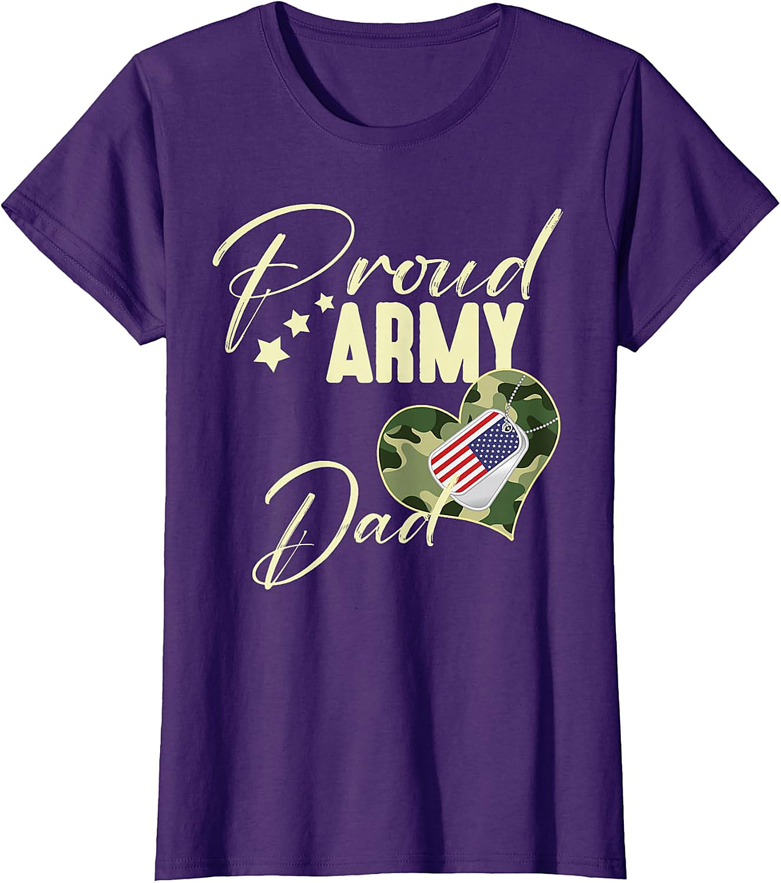 Proud Army Dad T-Shirt | Patriotic Military Family Gift