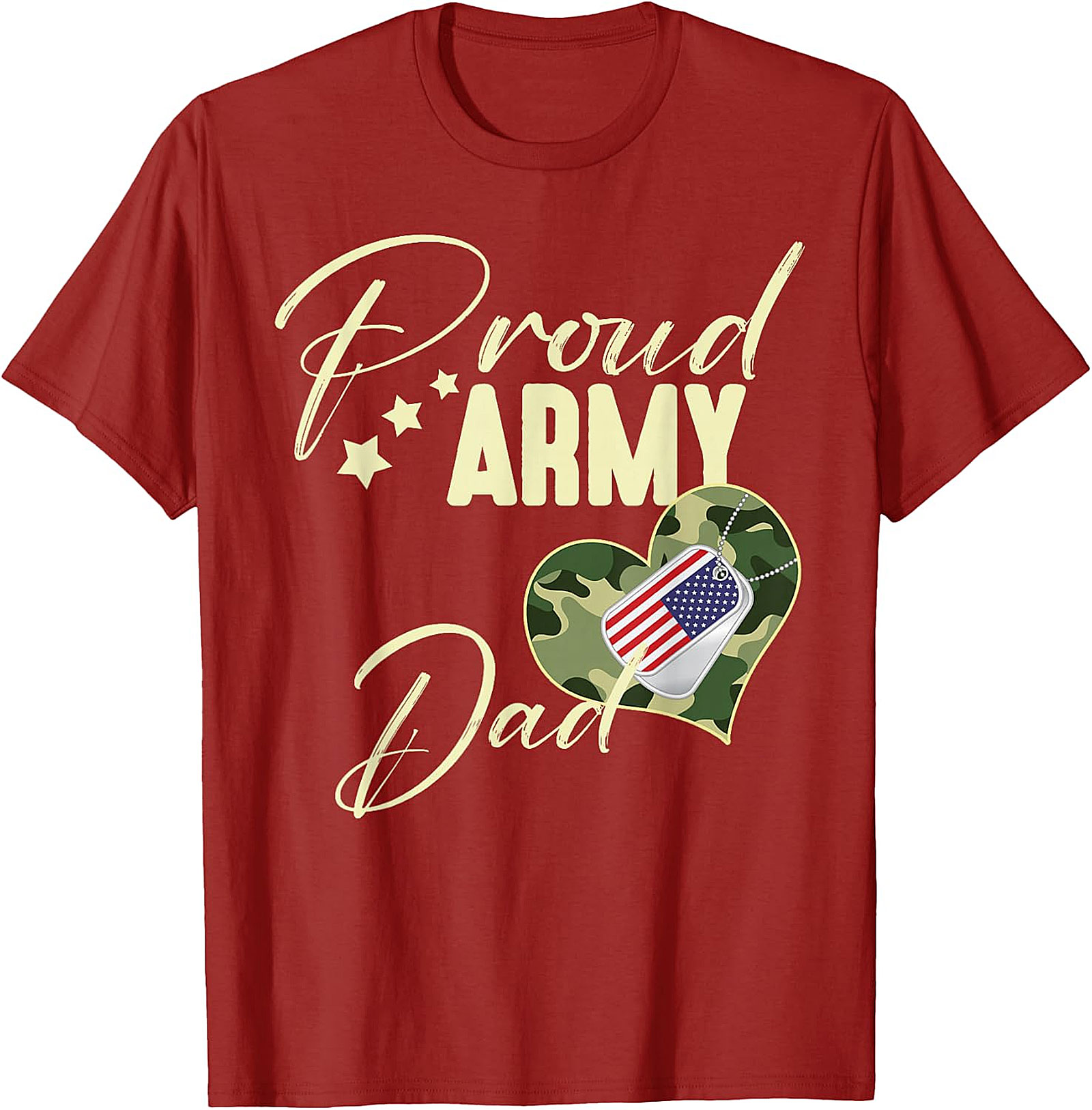 Proud Army Dad T-Shirt | Patriotic Military Family Gift