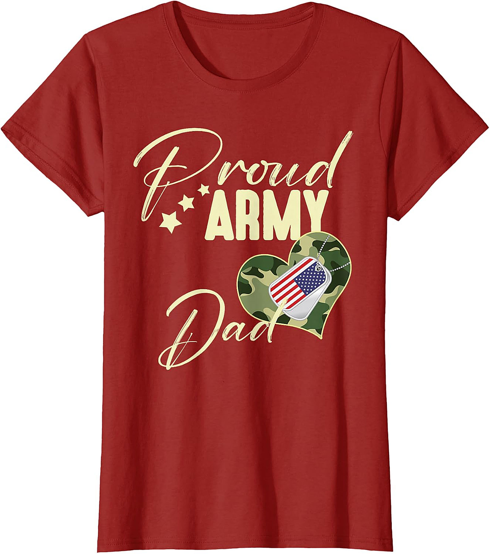 Proud Army Dad T-Shirt | Patriotic Military Family Gift
