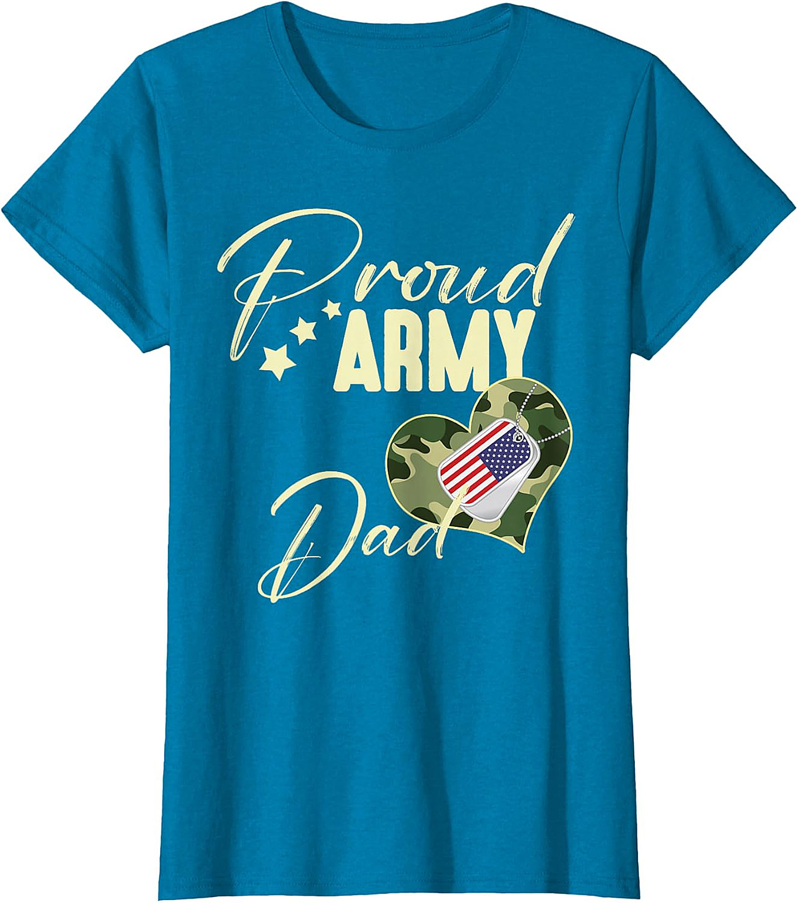 Proud Army Dad T-Shirt | Patriotic Military Family Gift
