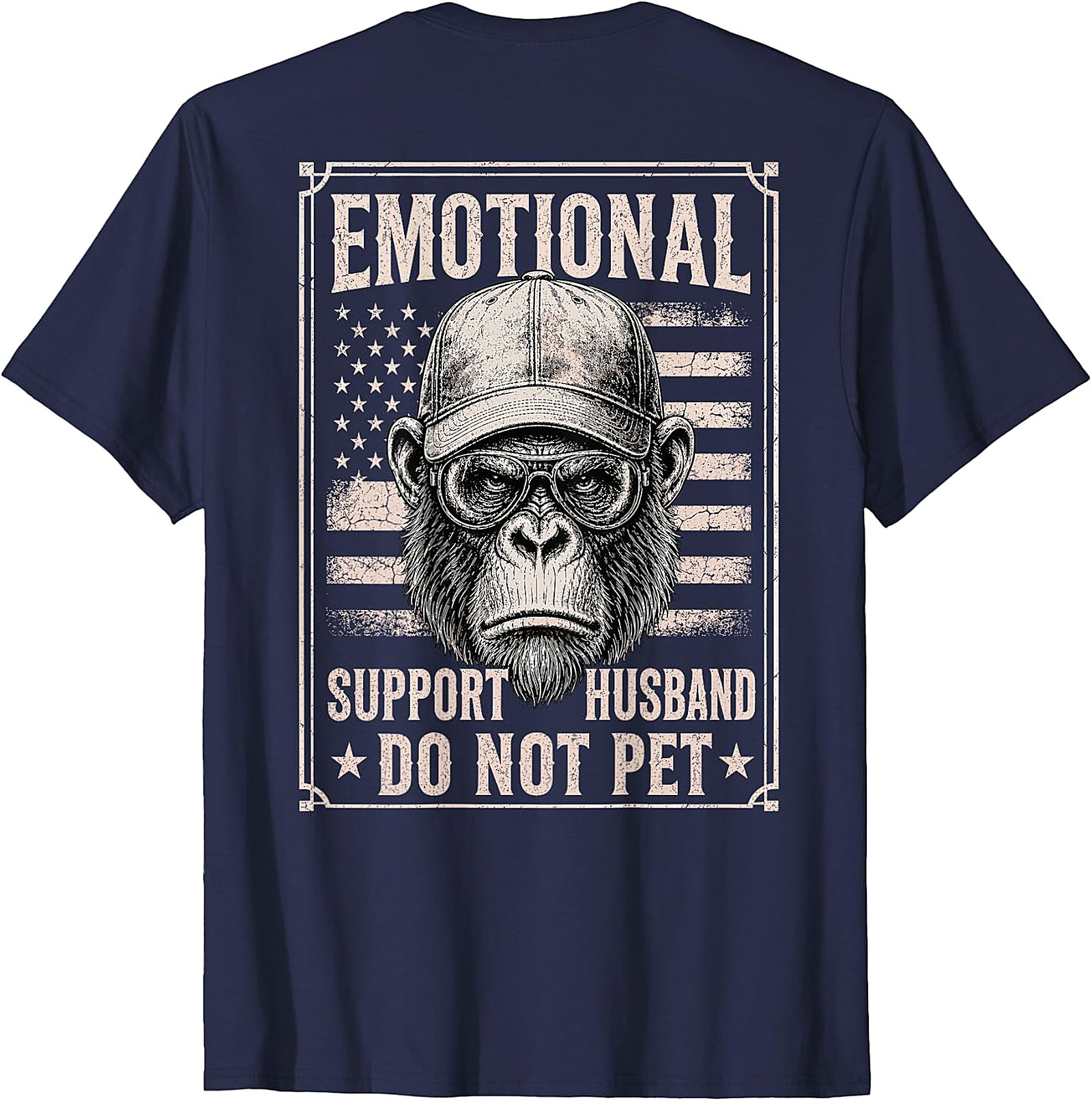 Emotional Support Husband Funny T-Shirt | Do Not Pet Tee