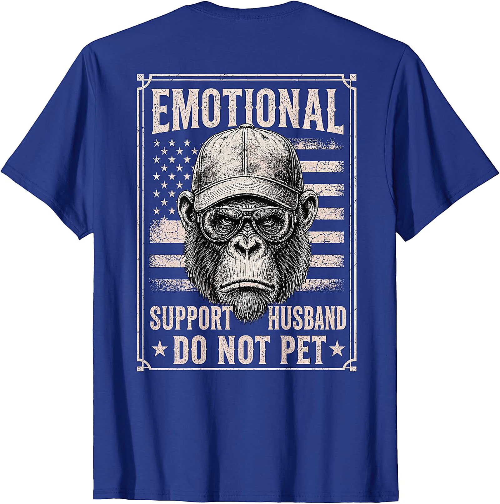 Emotional Support Husband Funny T-Shirt | Do Not Pet Tee