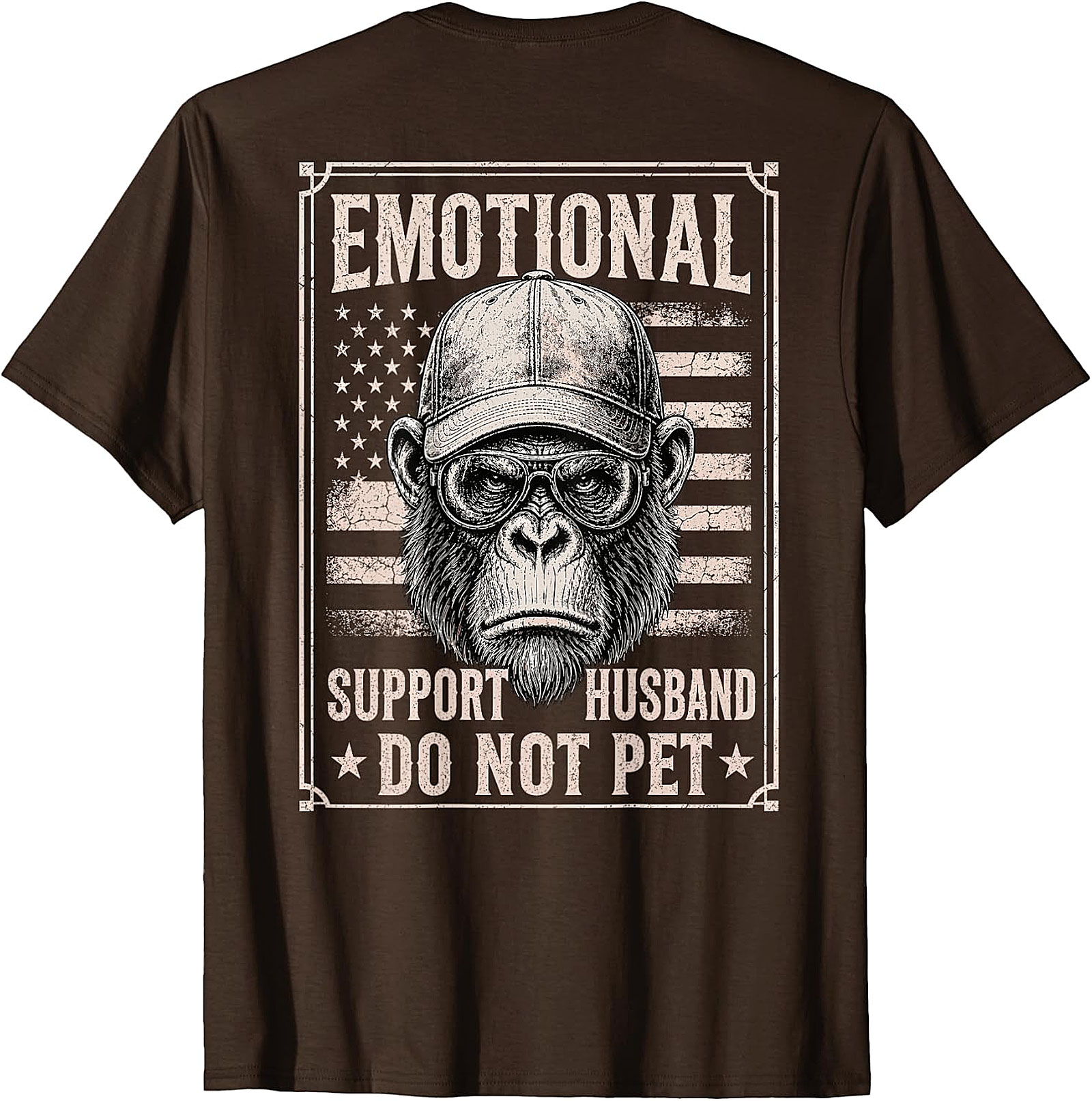 Emotional Support Husband Funny T-Shirt | Do Not Pet Tee