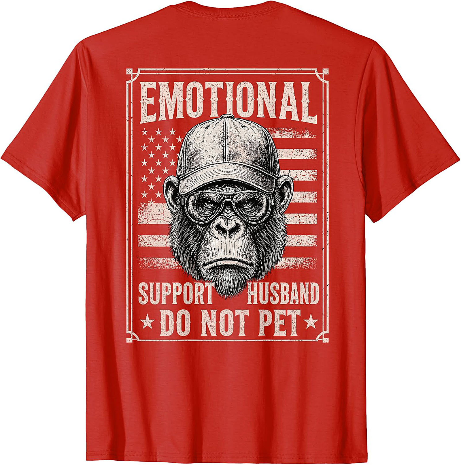 Emotional Support Husband Funny T-Shirt | Do Not Pet Tee