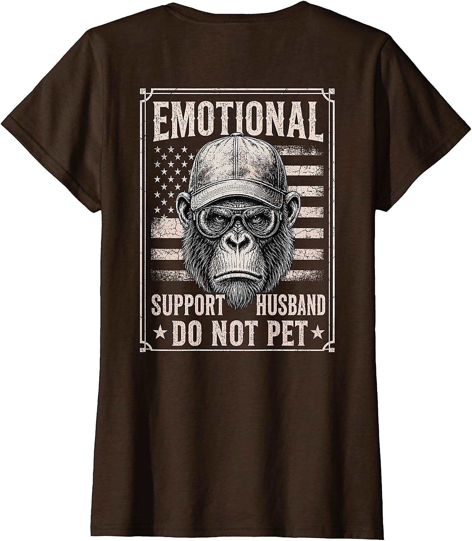 Emotional Support Husband Funny T-Shirt | Do Not Pet Tee