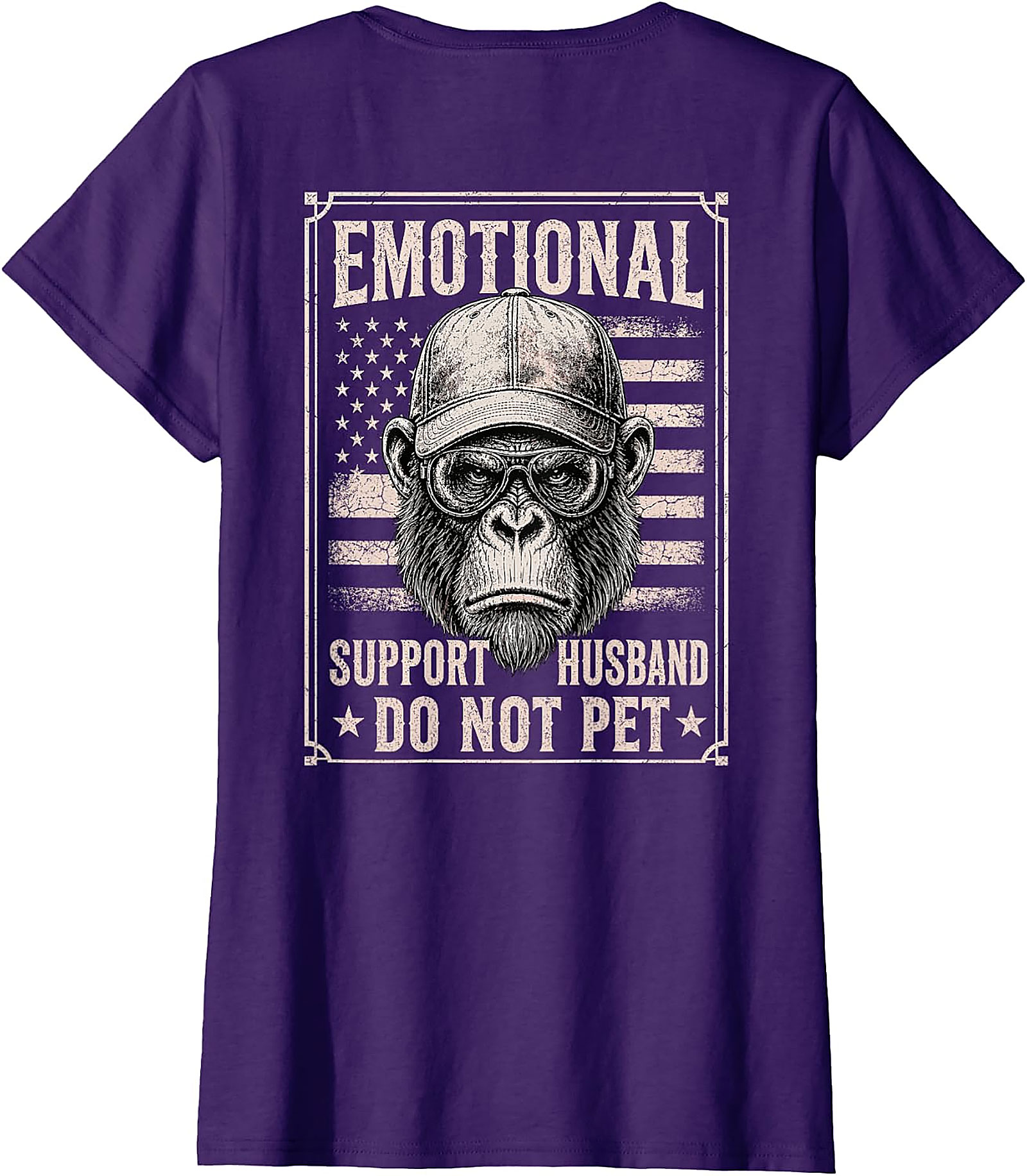 Emotional Support Husband Funny T-Shirt | Do Not Pet Tee