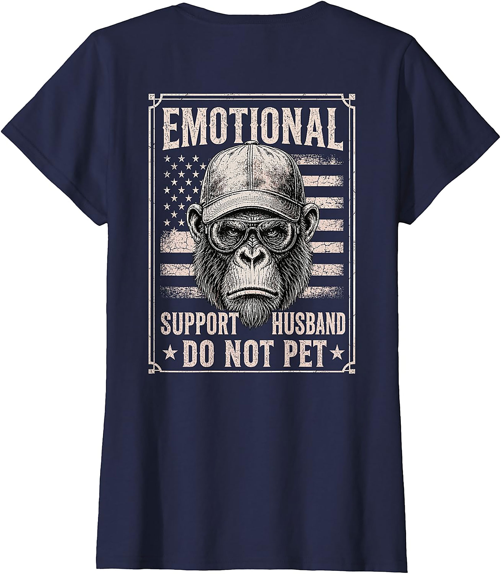 Emotional Support Husband Funny T-Shirt | Do Not Pet Tee