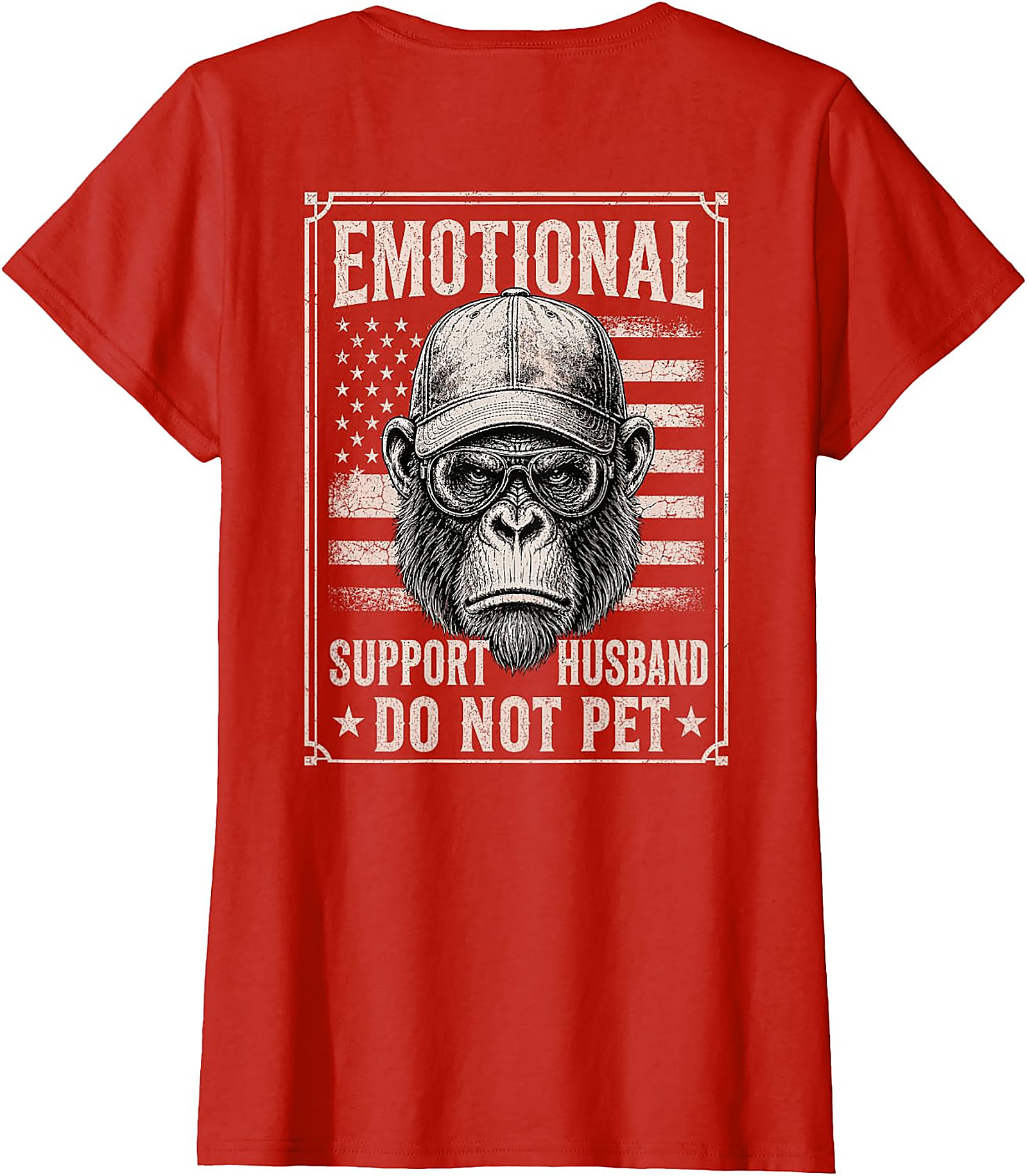 Emotional Support Husband Funny T-Shirt | Do Not Pet Tee