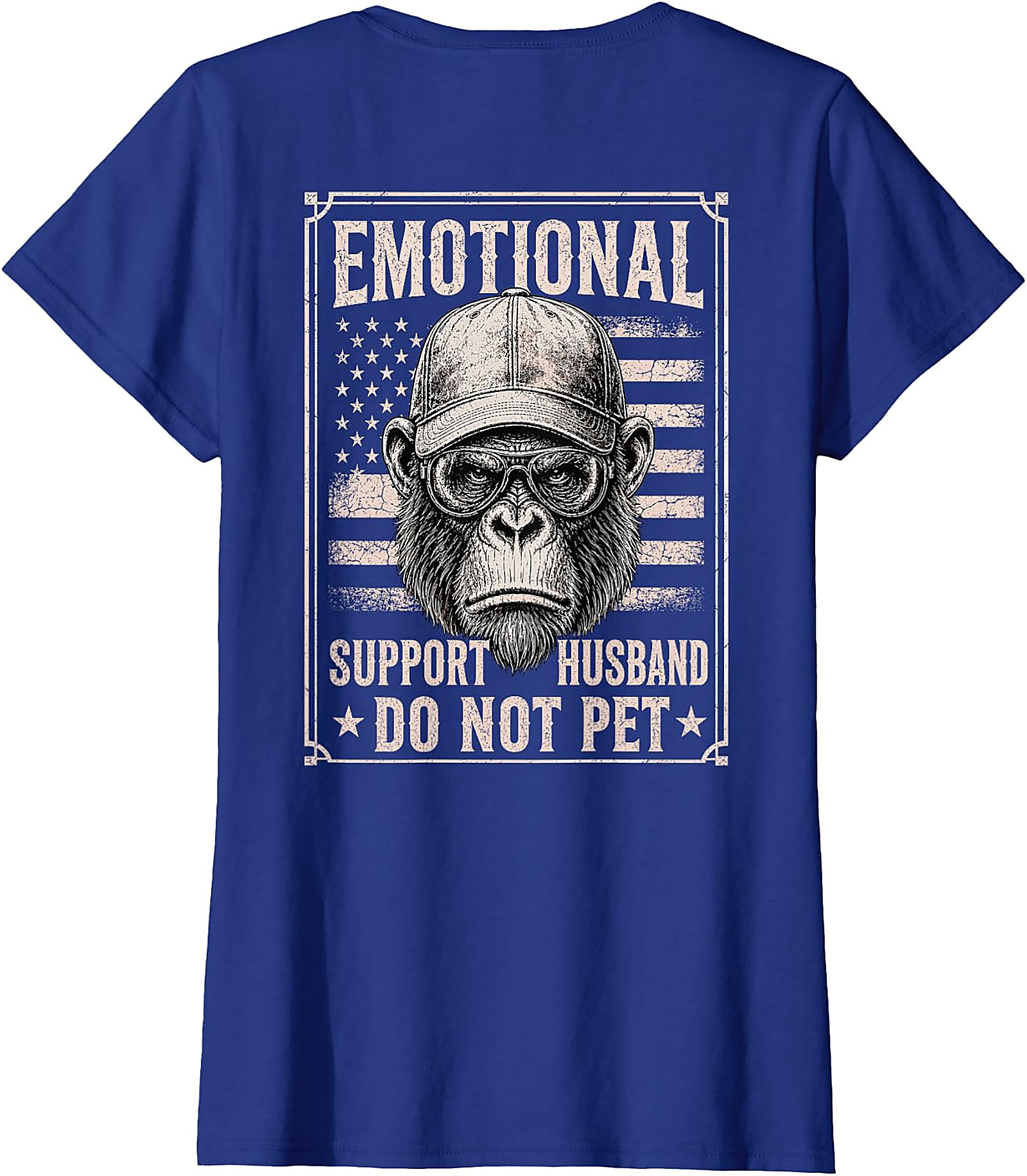 Emotional Support Husband Funny T-Shirt | Do Not Pet Tee